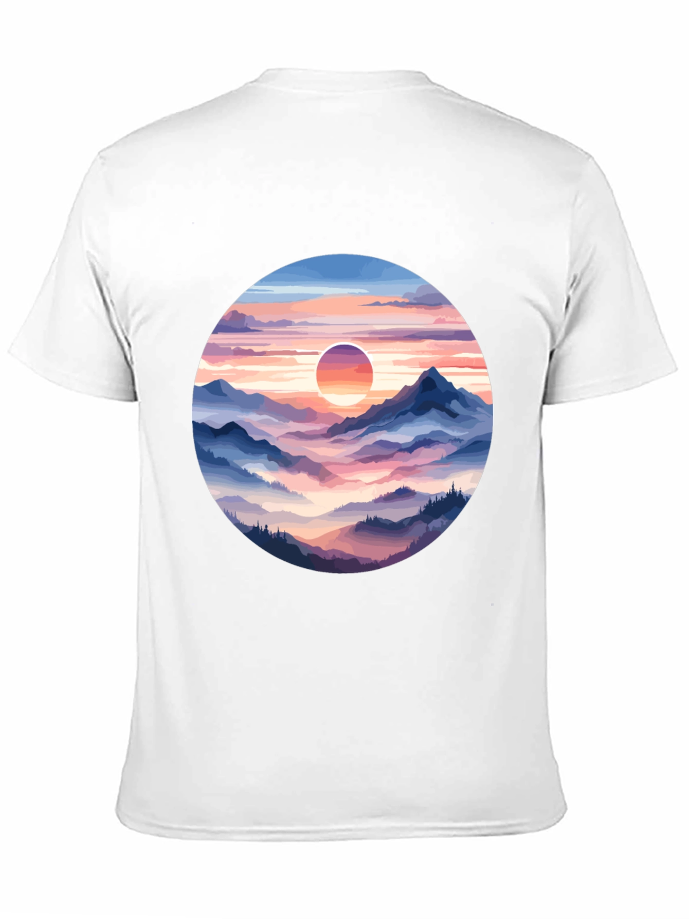Mountain Sunset Graphic Tee - Stylish Comfort