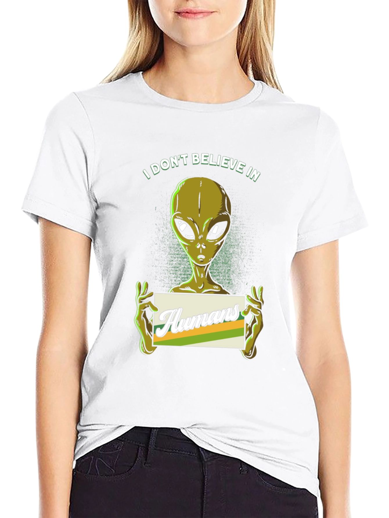 I Dont Believe in Humans Alien T-Shirt