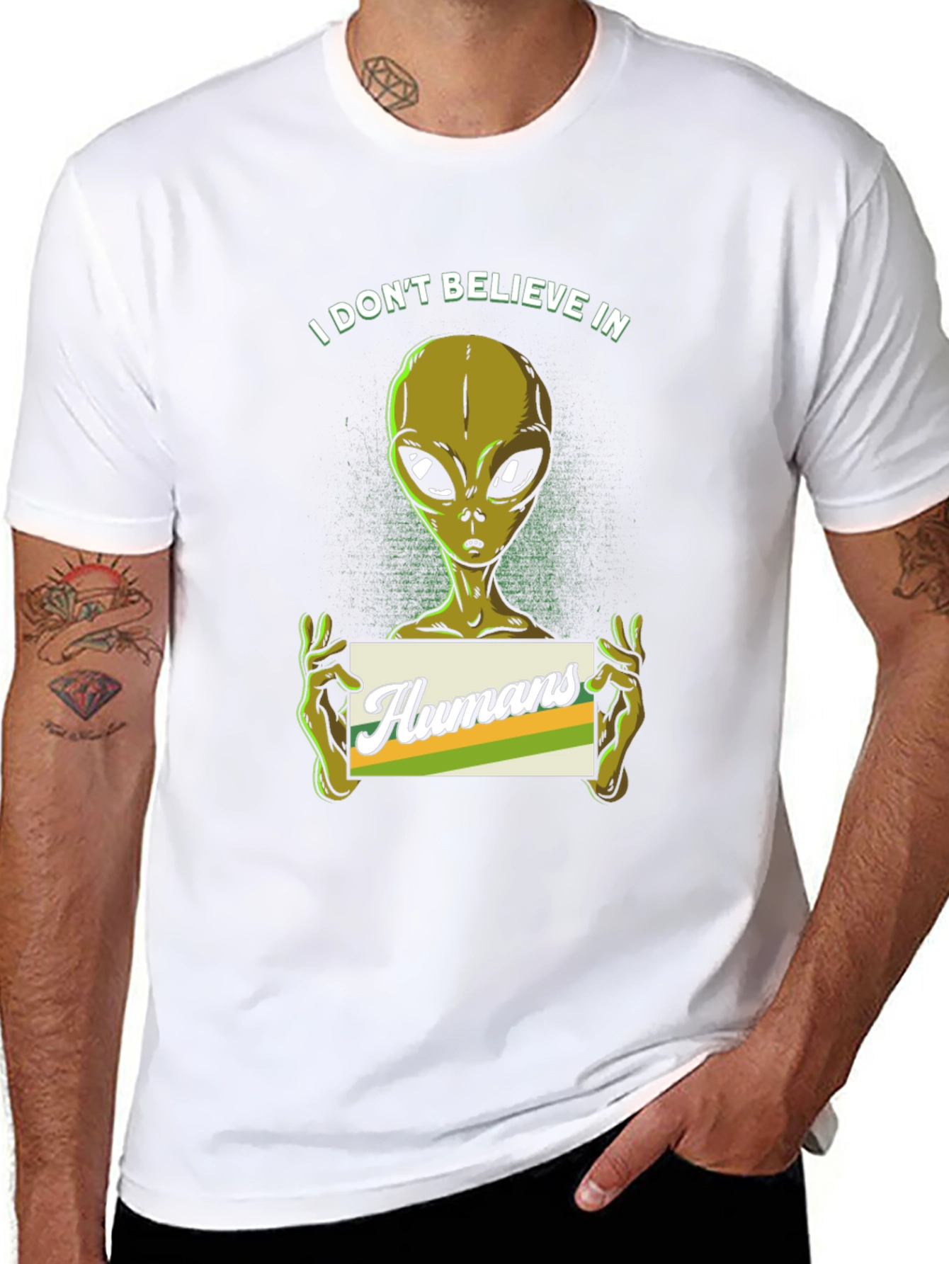 I Dont Believe in Humans Alien T-Shirt