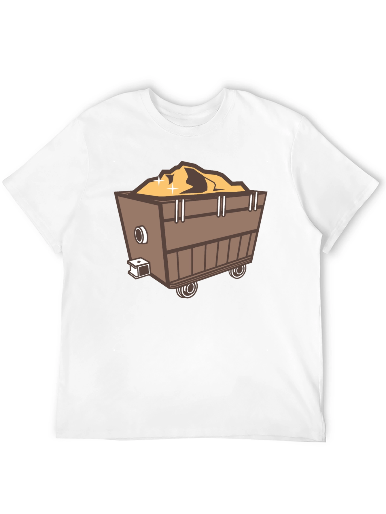 Mining Cart Graphic Tee - Black Short Sleeve