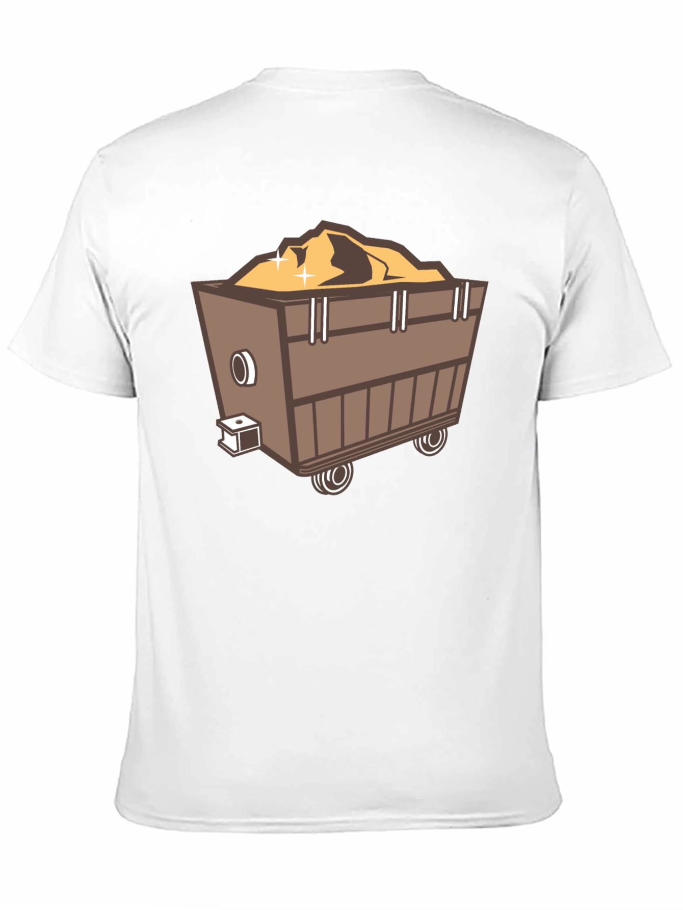 Mining Cart Graphic Tee - Black Short Sleeve
