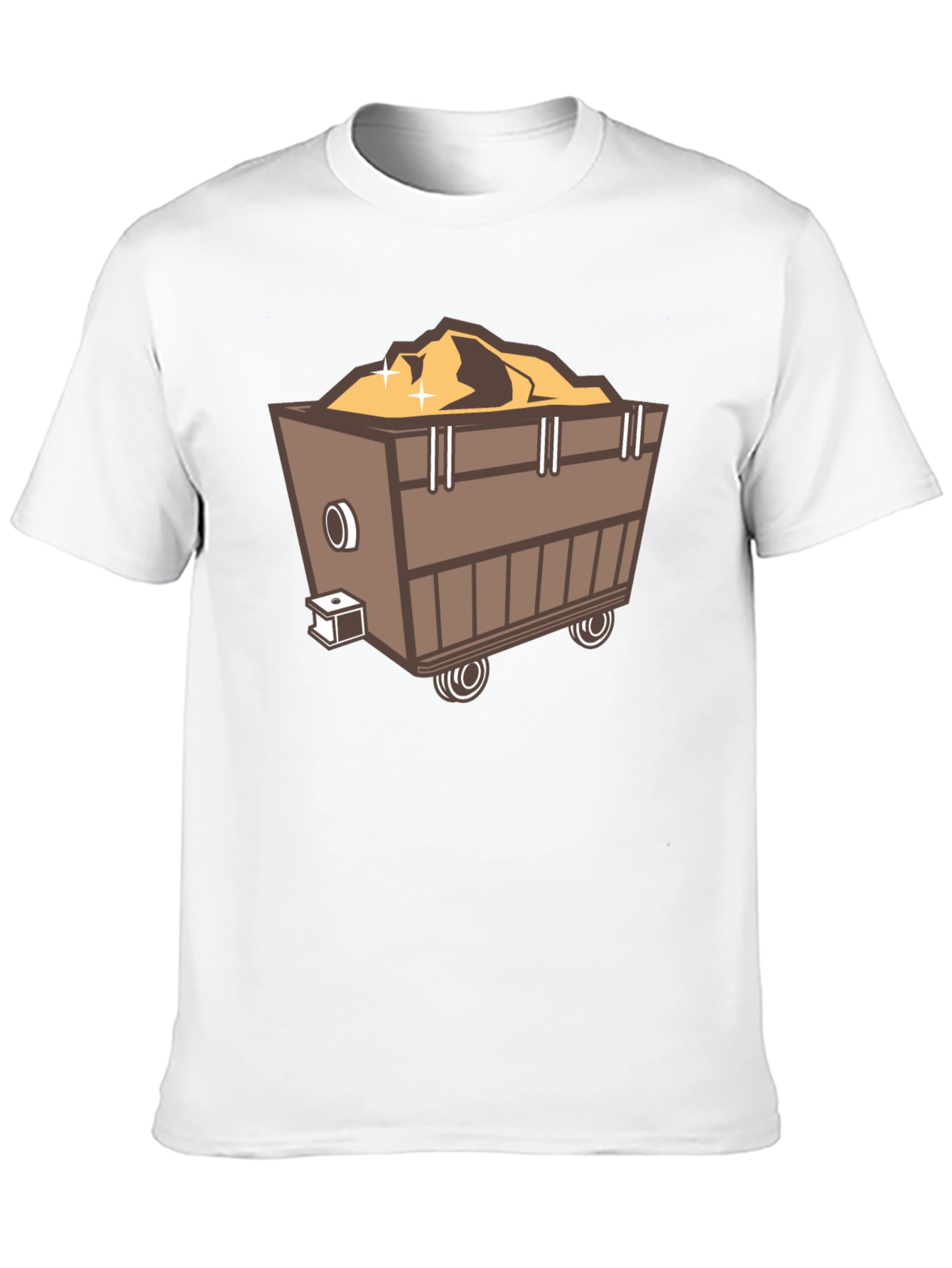 Mining Cart Graphic Tee - Black Short Sleeve