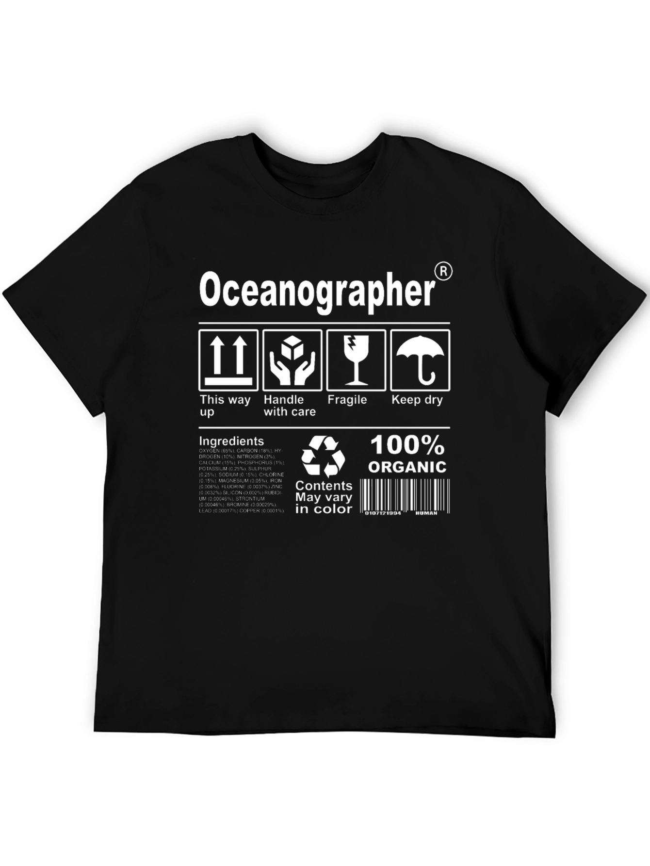 Oceanographer Organic Graphic Tee