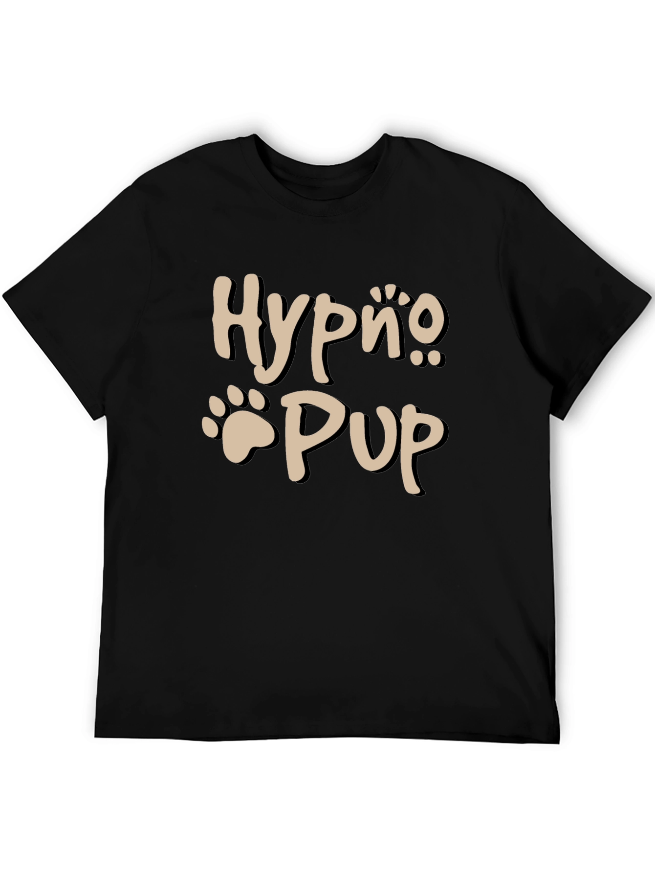 Nurpo Pup Graphic Tee - Mens Black T-Shirt
