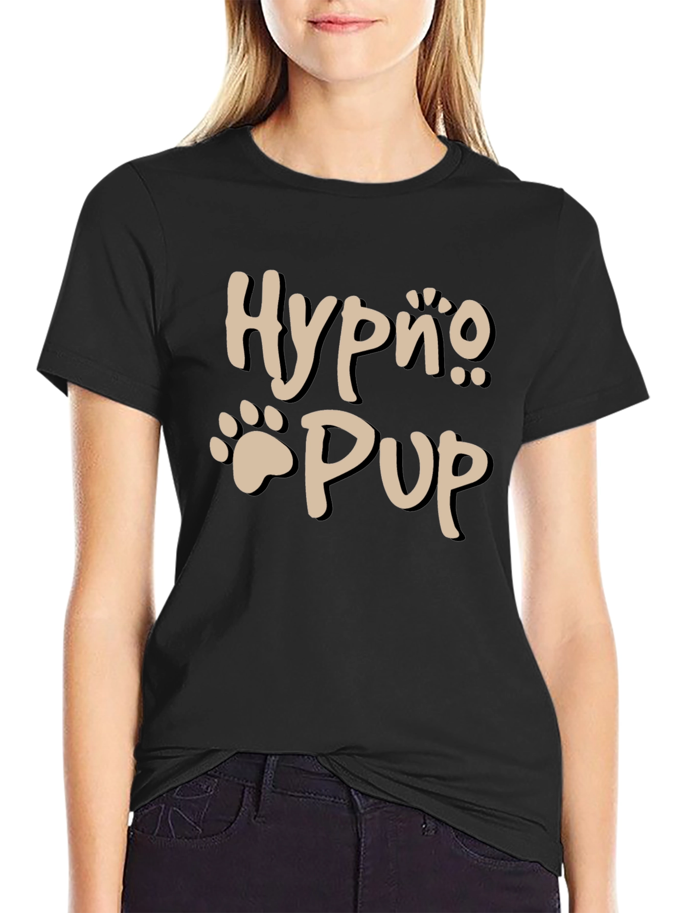 Nurpo Pup Graphic Tee - Mens Black T-Shirt