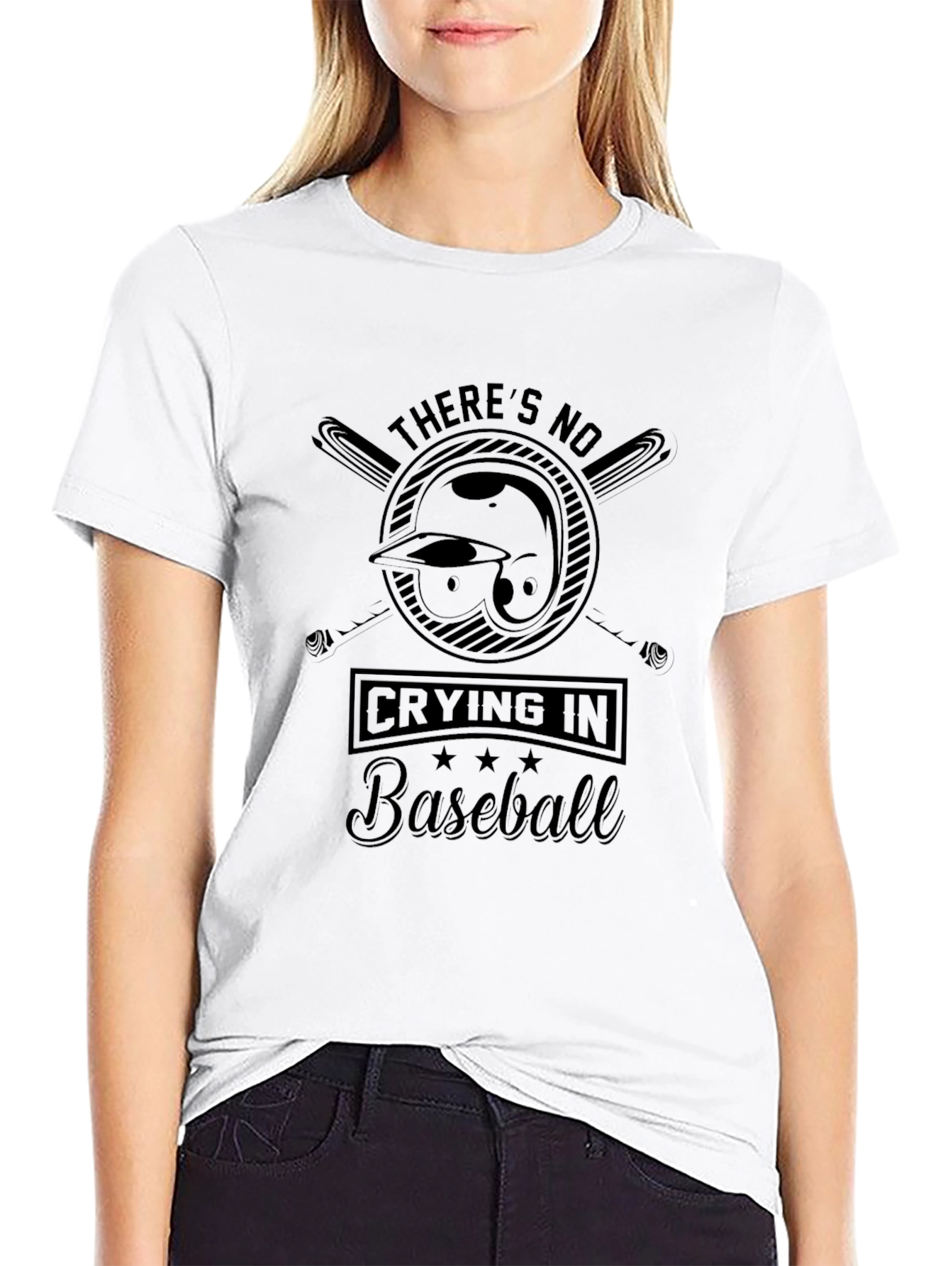 Theres No Crying in Baseball Graphic Tee