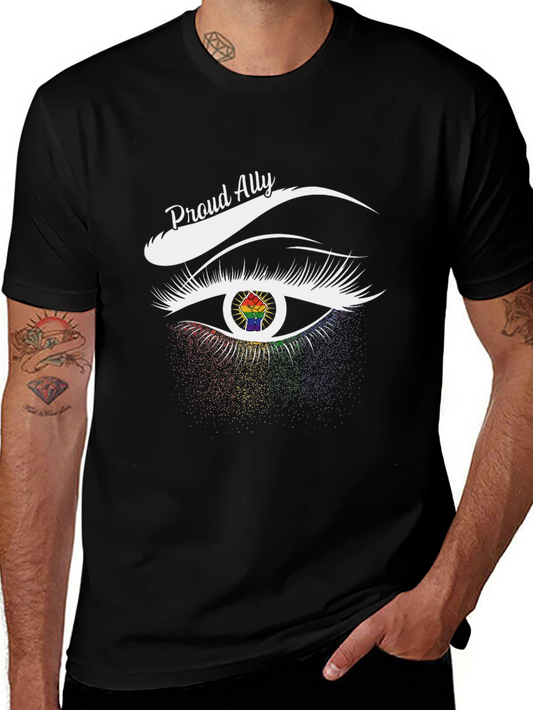 Proud Ally LGBTQ+ Eye Graphic T-Shirt