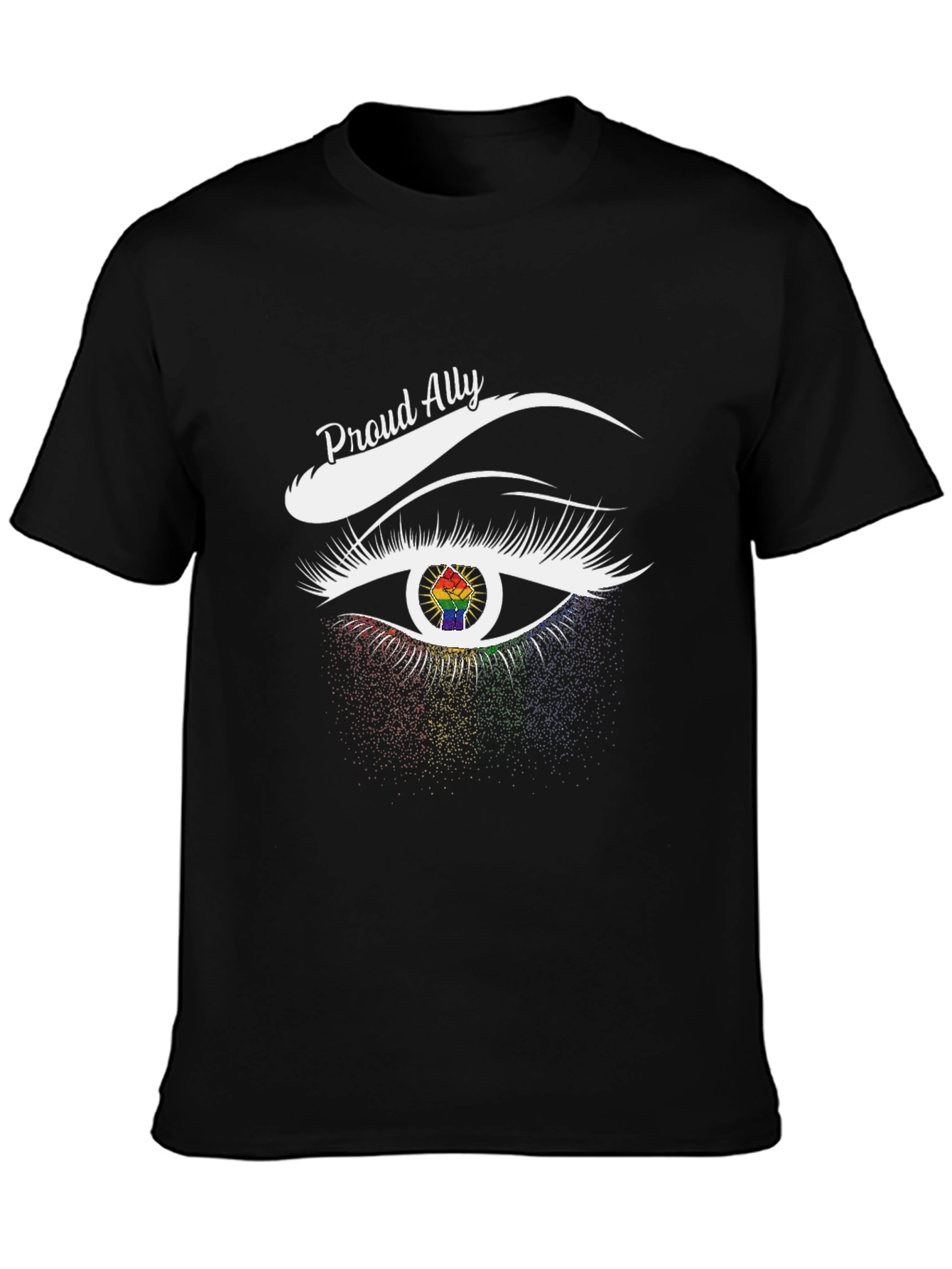 Proud Ally LGBTQ+ Eye Graphic T-Shirt