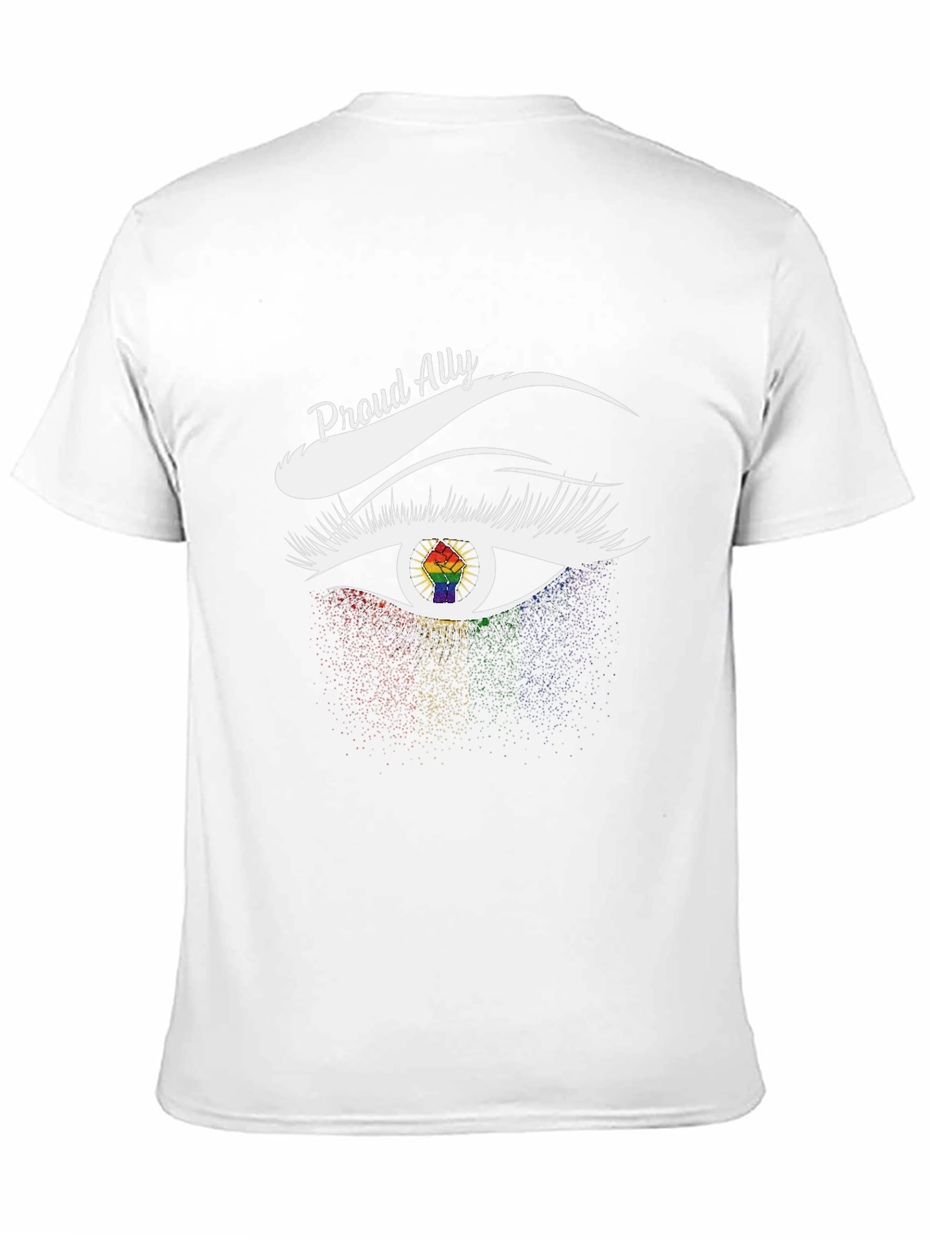 Proud Ally LGBTQ+ Eye Graphic T-Shirt