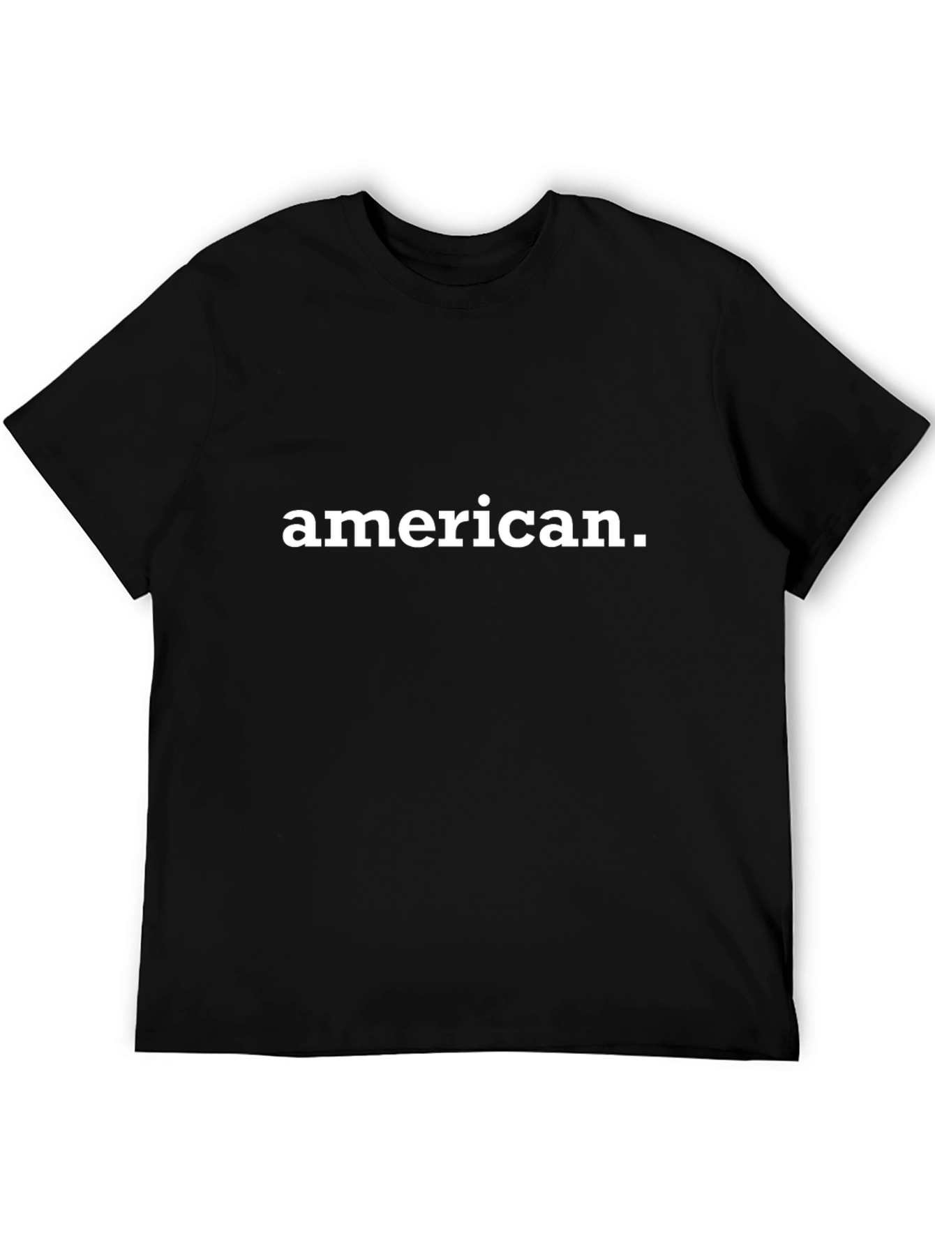 American T-Shirt - Classic & Comfortable Black Tee