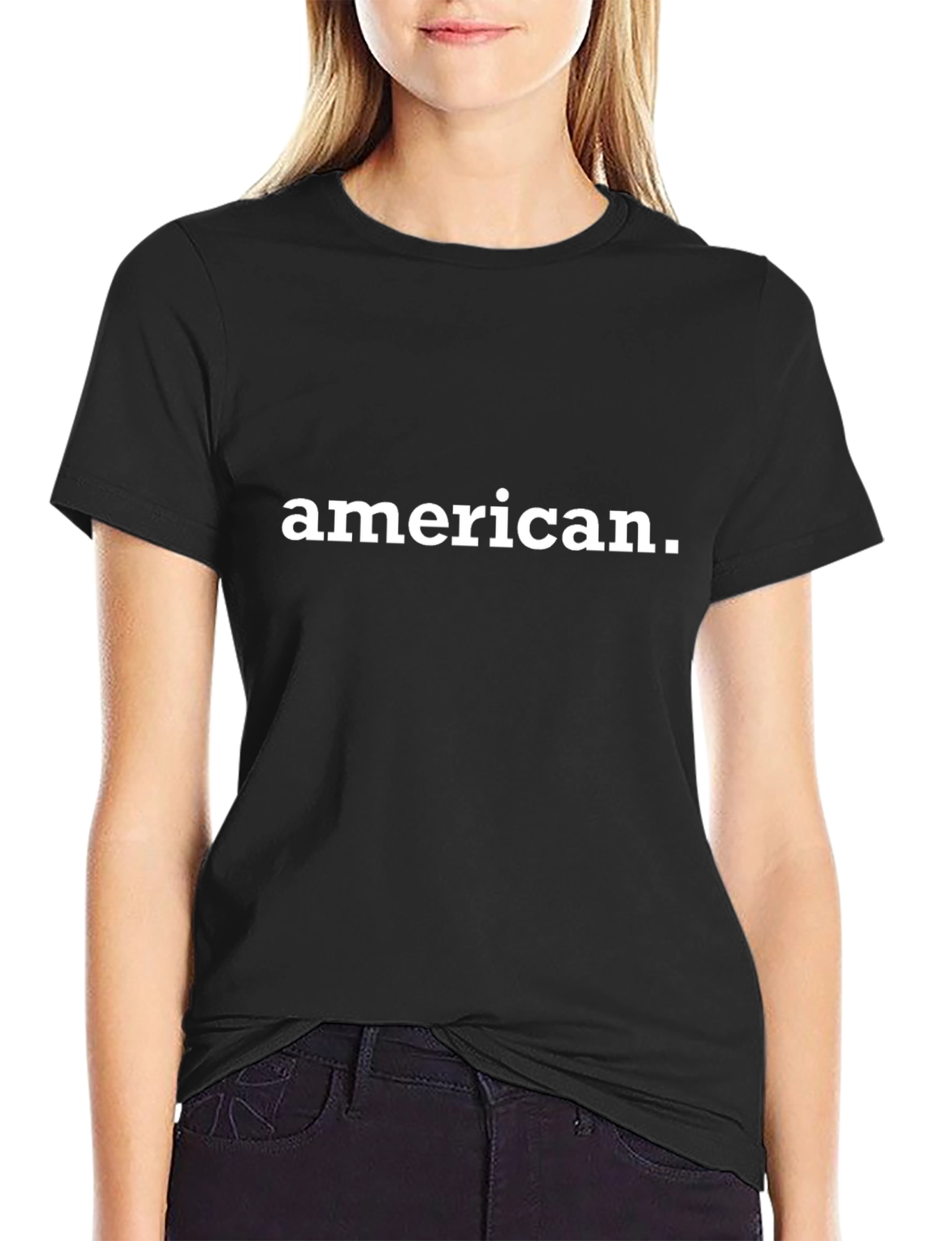 American T-Shirt - Classic & Comfortable Black Tee