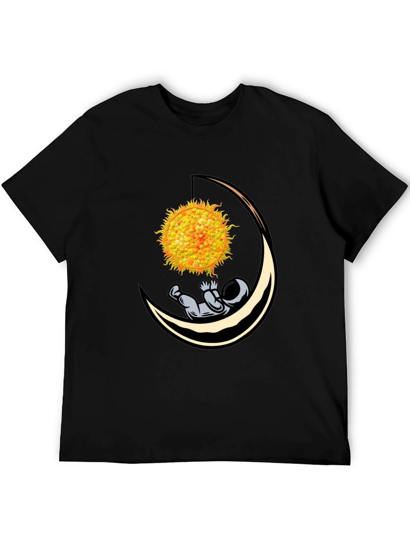 Astronaut Sun Moon Graphic T-Shirt