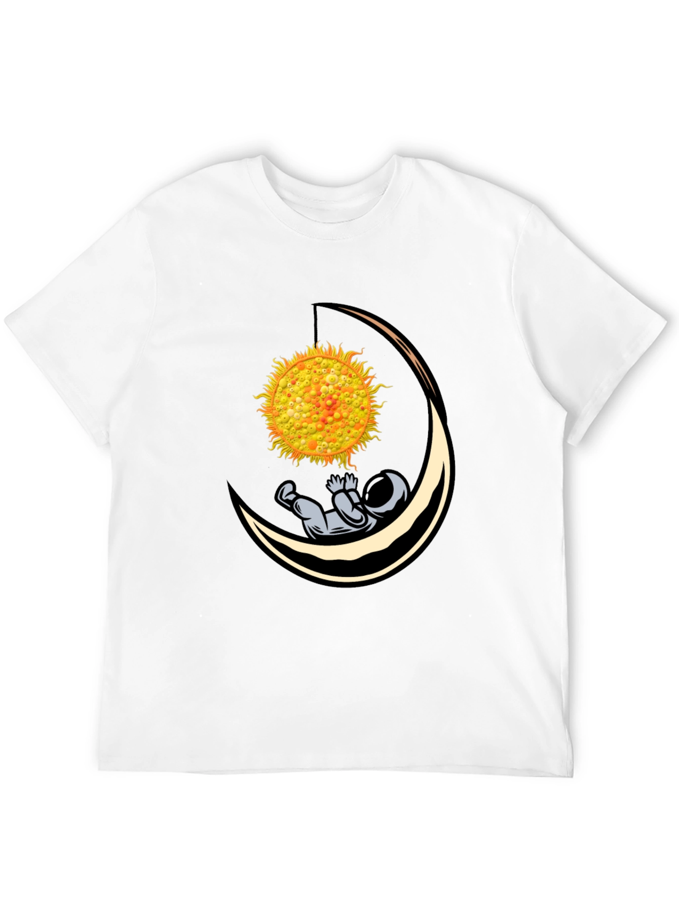 Astronaut Sun Moon Graphic T-Shirt
