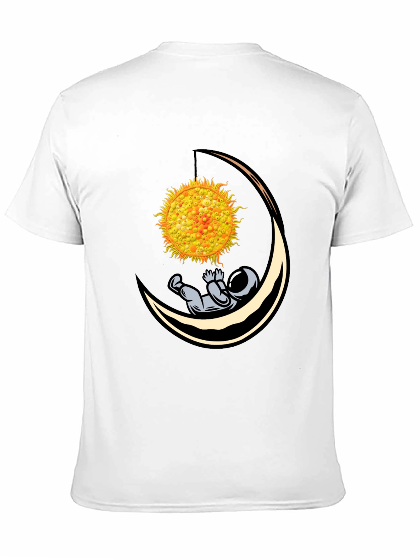 Astronaut Sun Moon Graphic T-Shirt