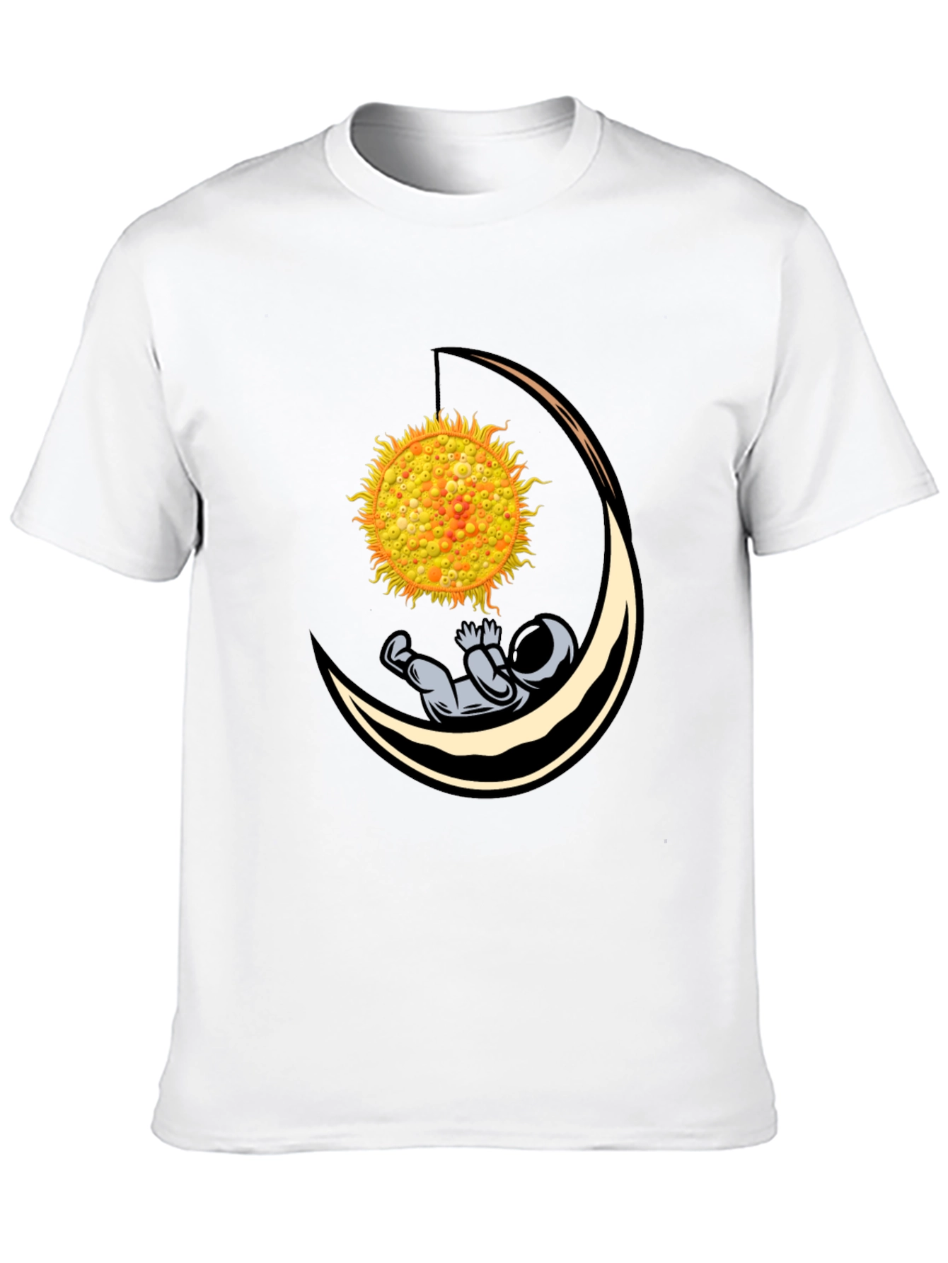 Astronaut Sun Moon Graphic T-Shirt