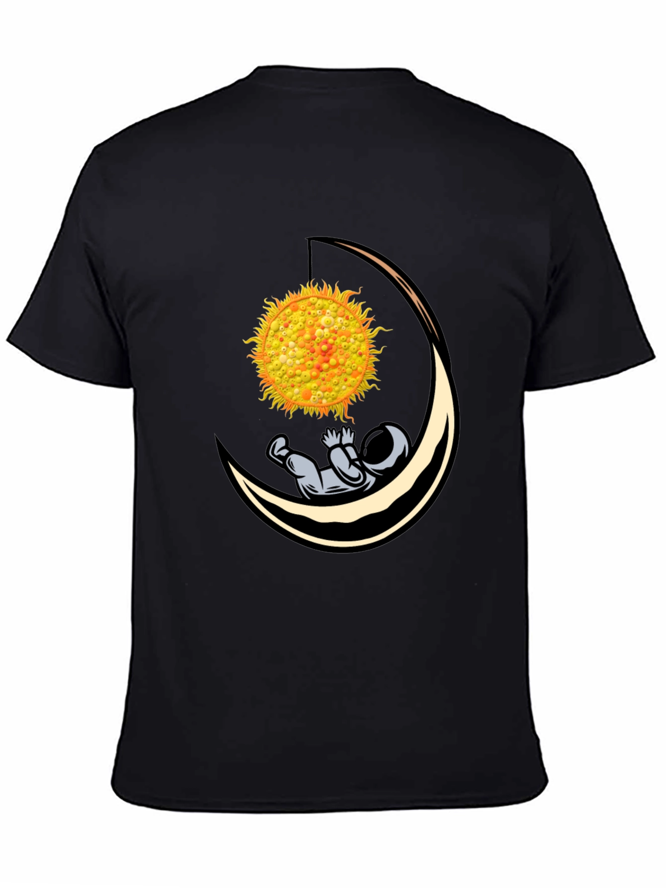 Astronaut Sun Moon Graphic T-Shirt
