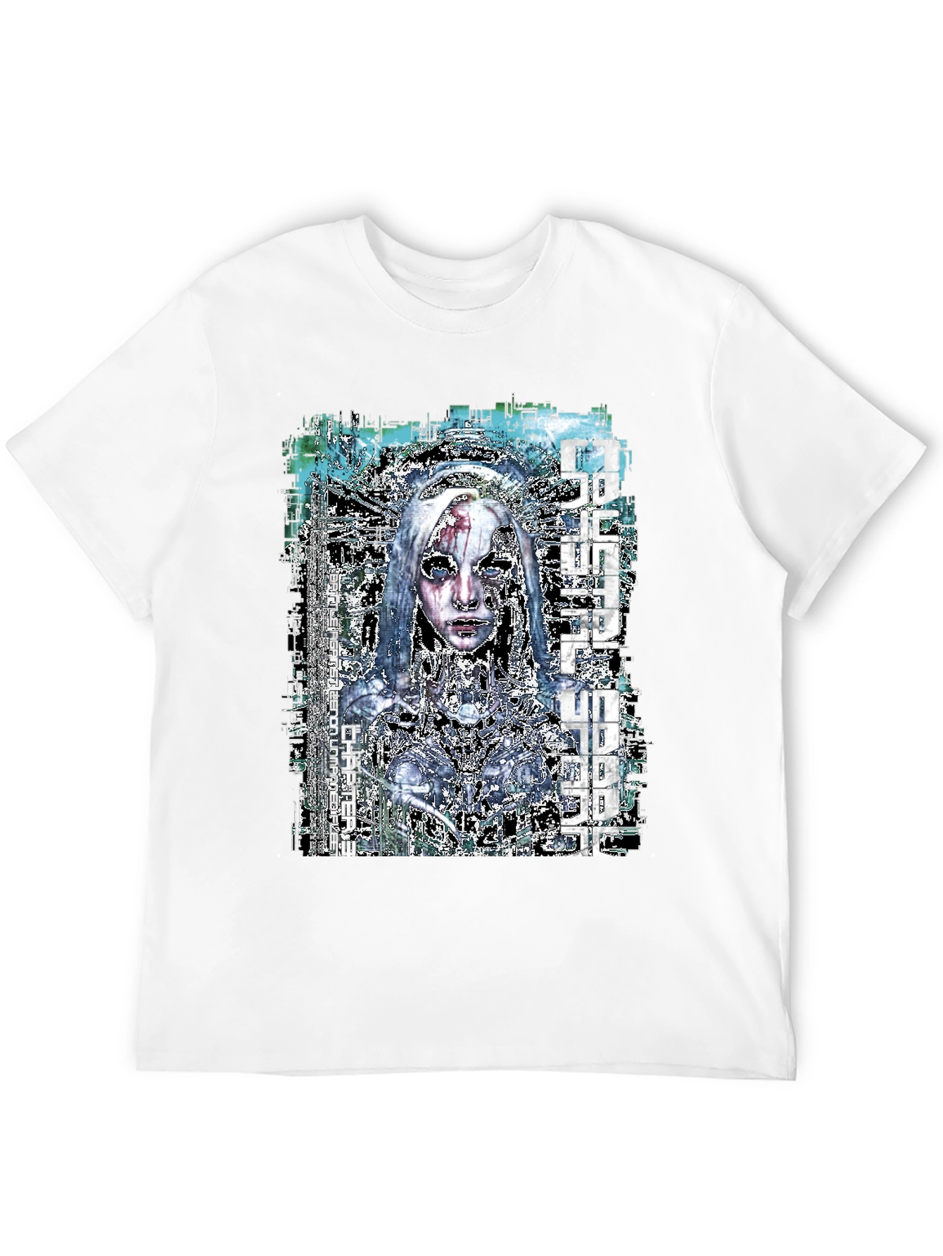 Cyberpunk Anime Graphic Black T-Shirt