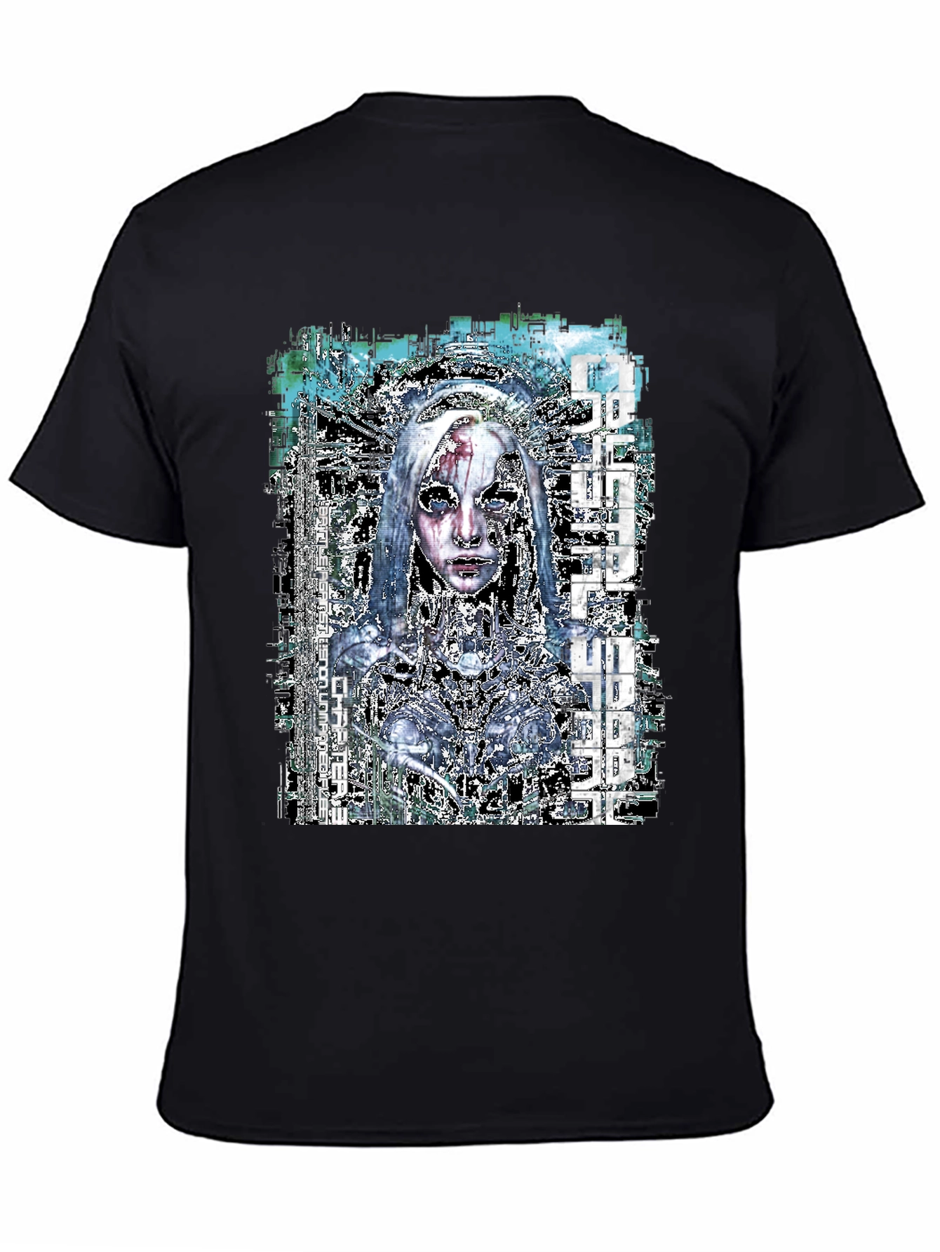 Cyberpunk Anime Graphic Black T-Shirt