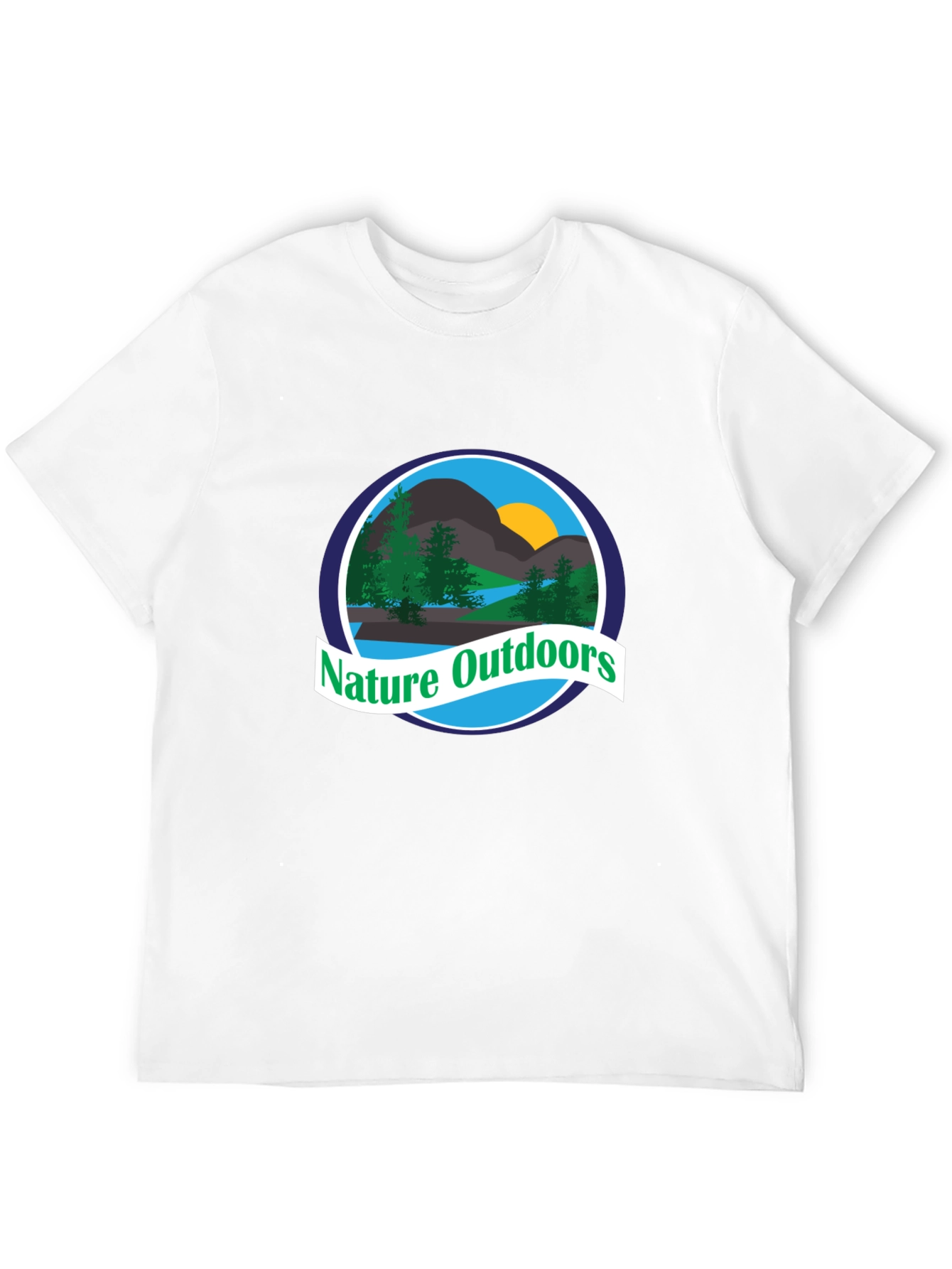 Nature Outdoors Graphic T-Shirt - Black