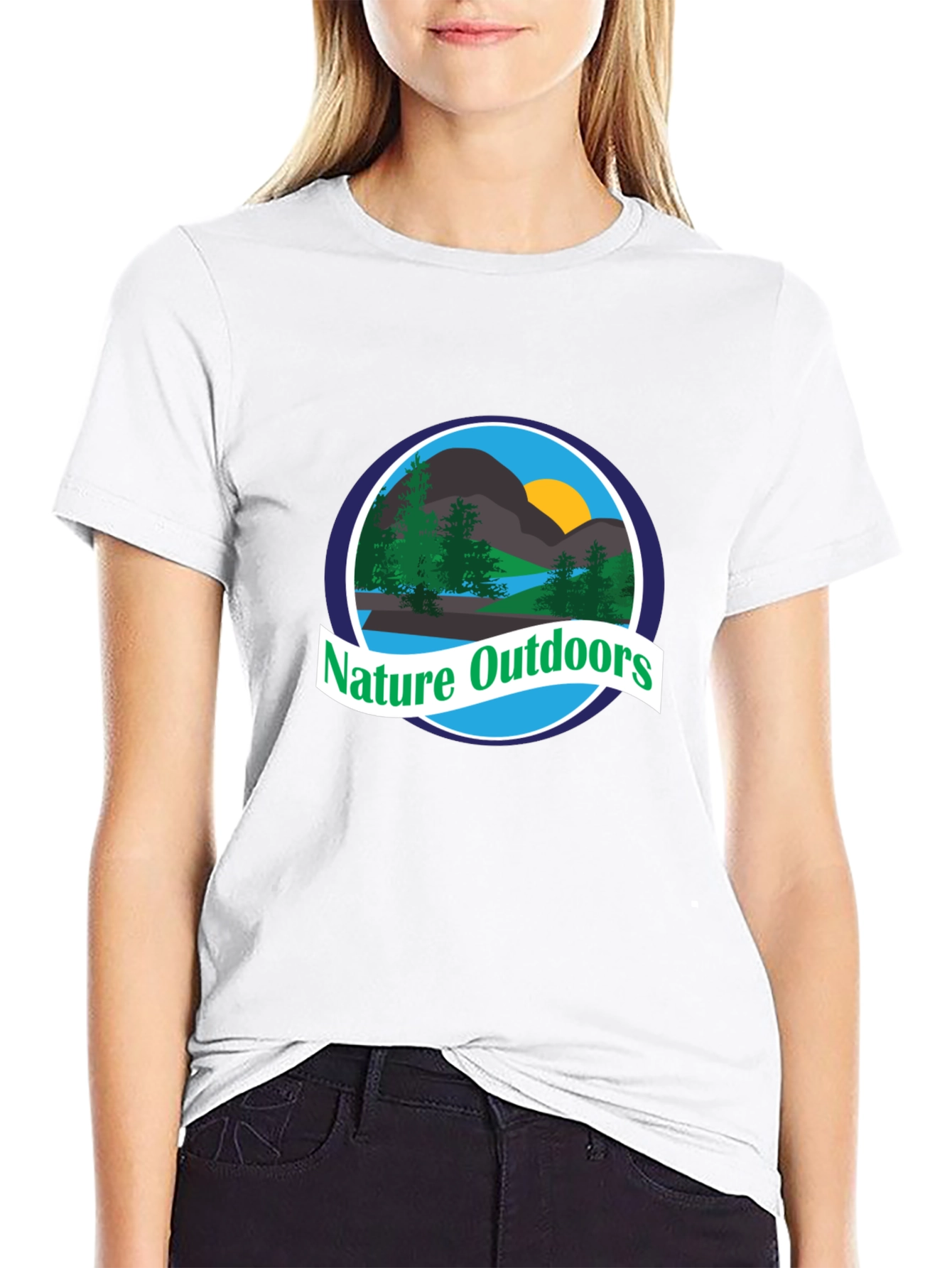 Nature Outdoors Graphic T-Shirt - Black