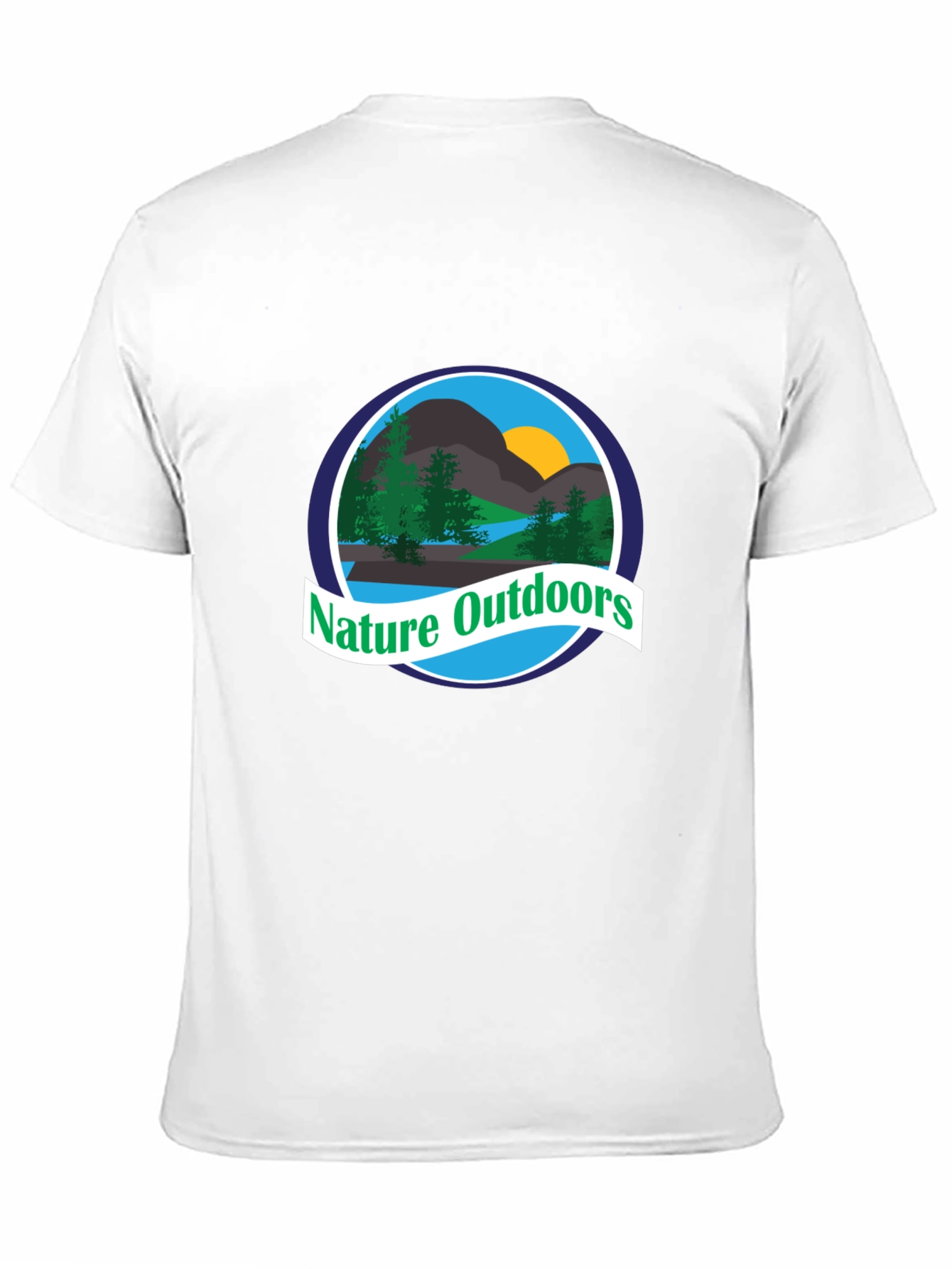 Nature Outdoors Graphic T-Shirt - Black