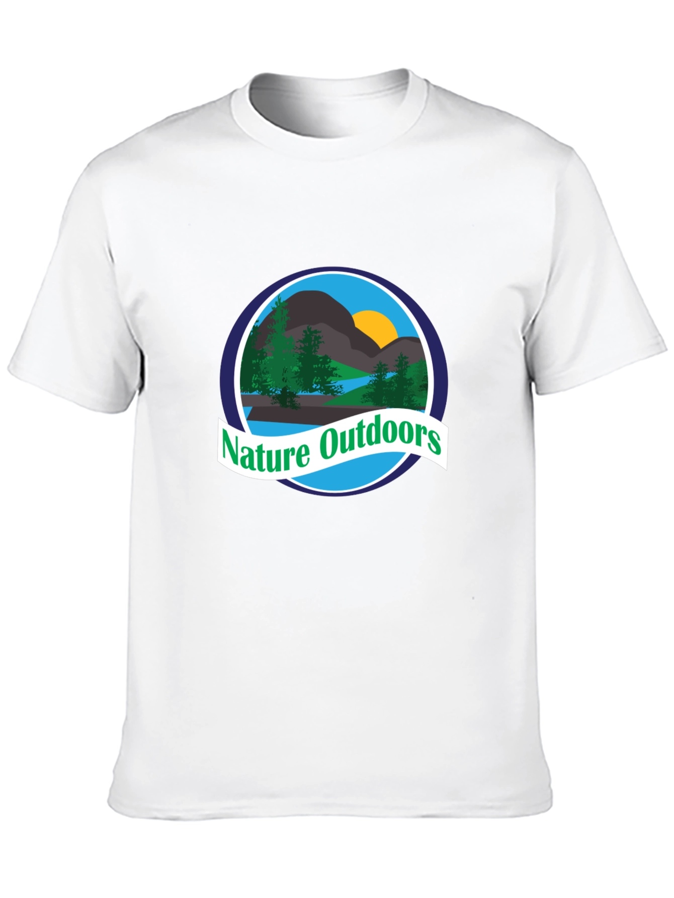 Nature Outdoors Graphic T-Shirt - Black