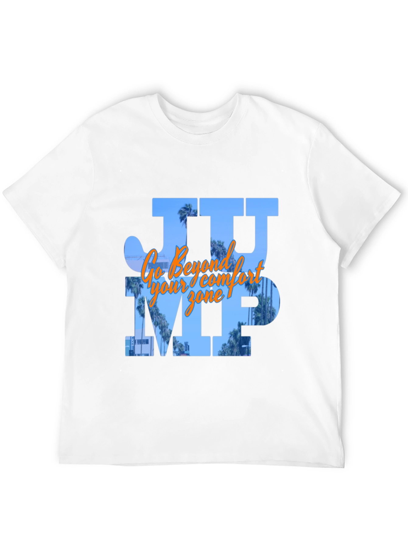JUMP Graphic T-Shirt - Black Cotton Blend