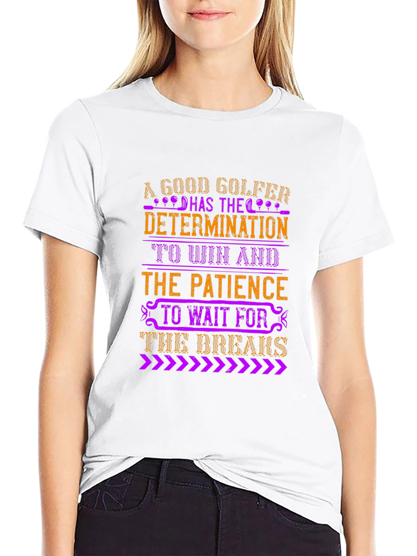 A Good Golfer Determination and Patience T-Shirt