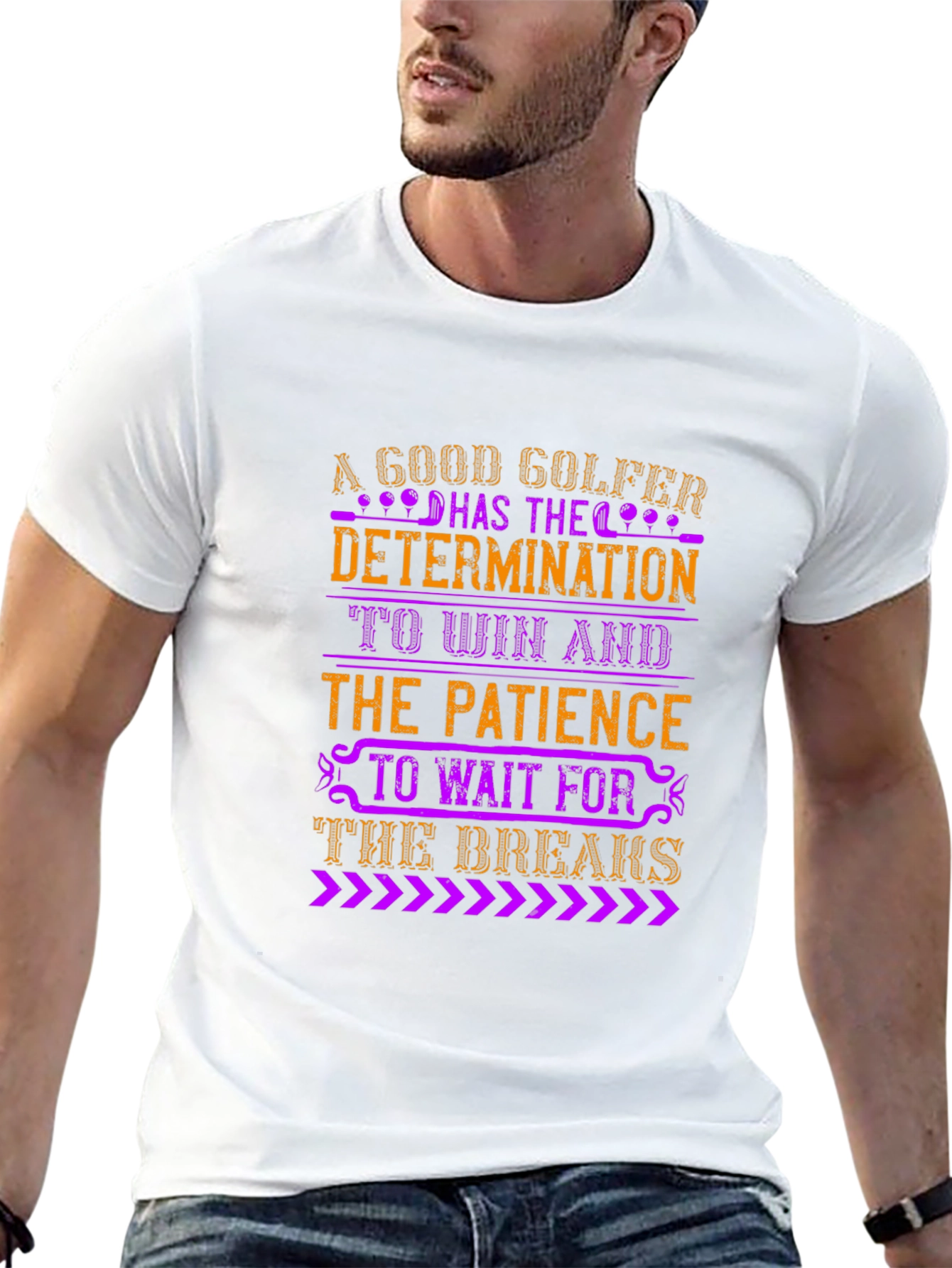 A Good Golfer Determination and Patience T-Shirt