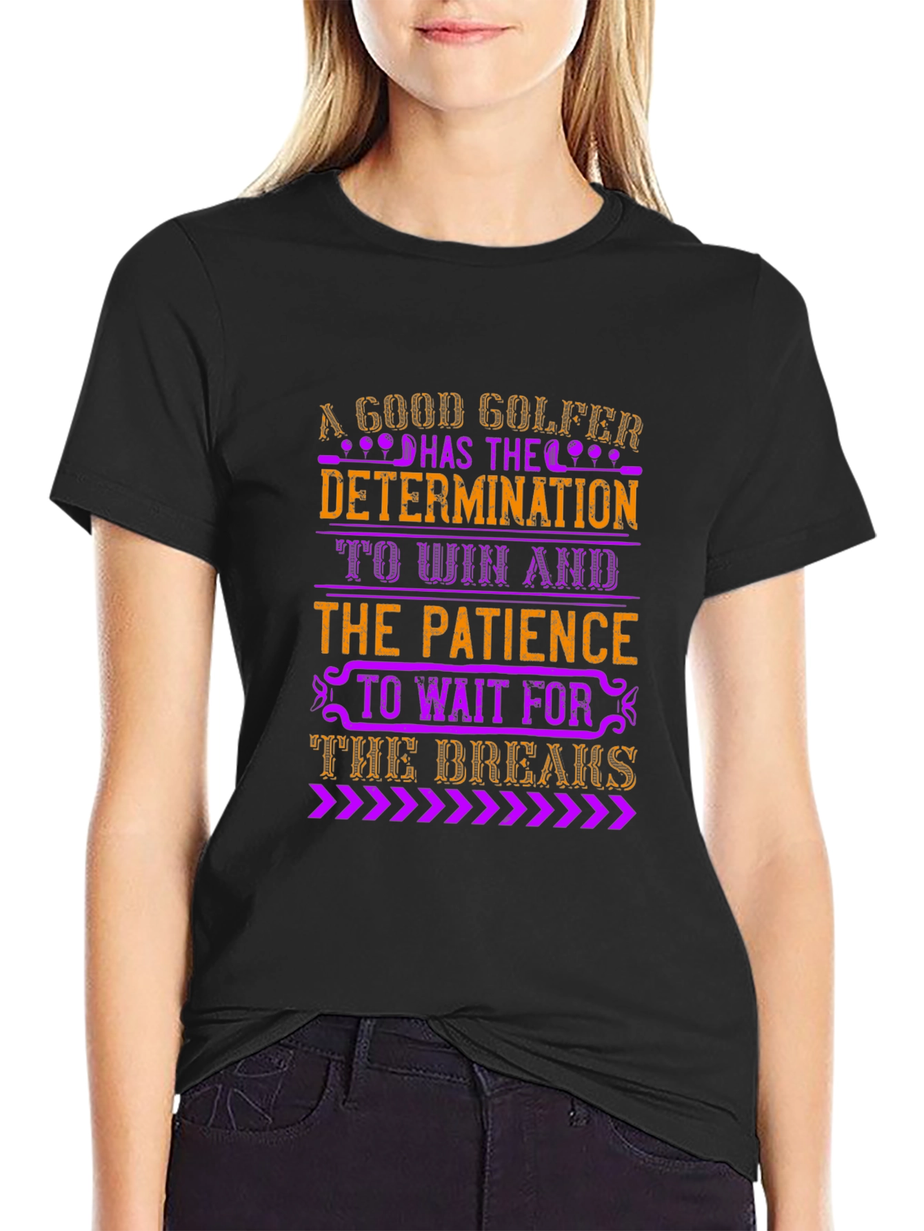 A Good Golfer Determination and Patience T-Shirt