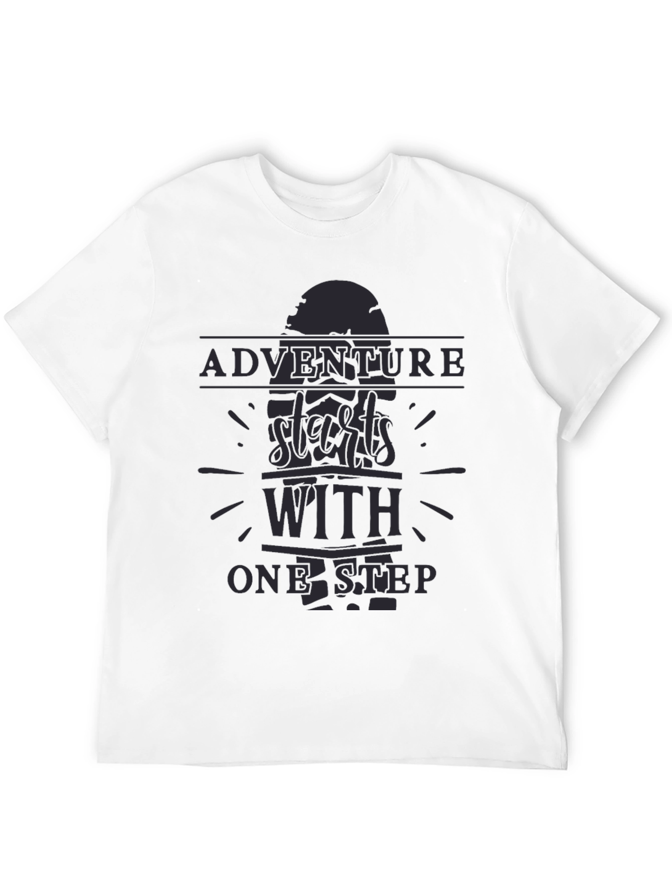 Adventure Starts With One Step Graphic T-Shirt