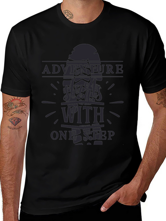 Adventure Starts With One Step Graphic T-Shirt