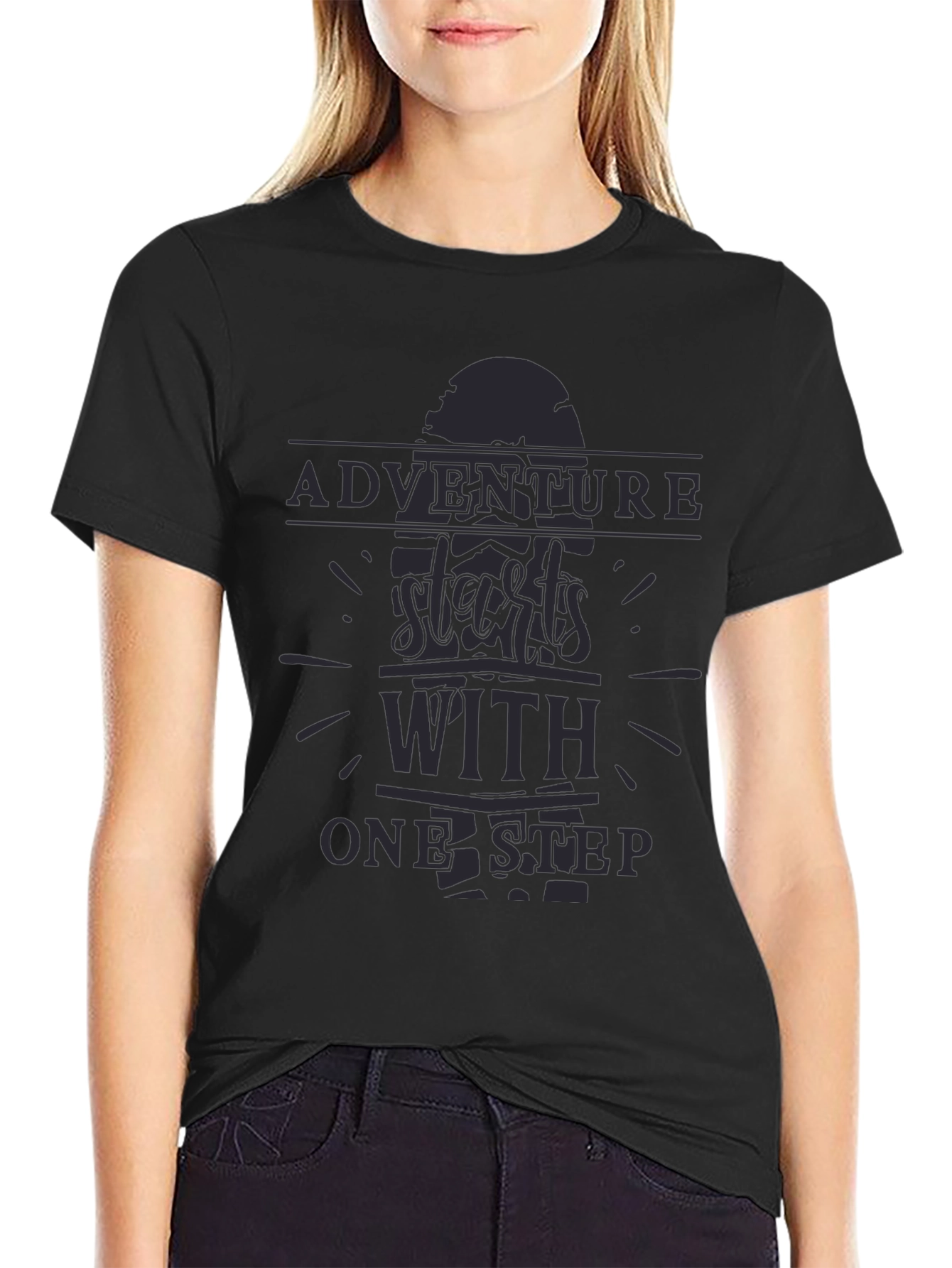 Adventure Starts With One Step Graphic T-Shirt