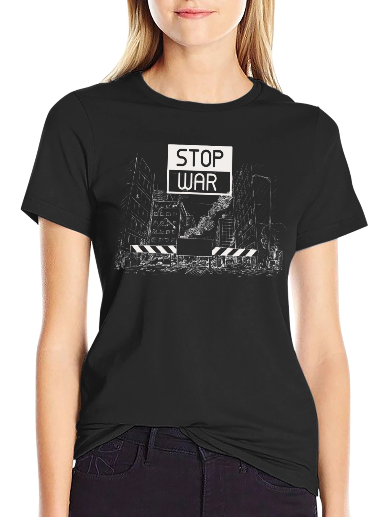 Stop War Graphic T-Shirt - Peace Activist Tee