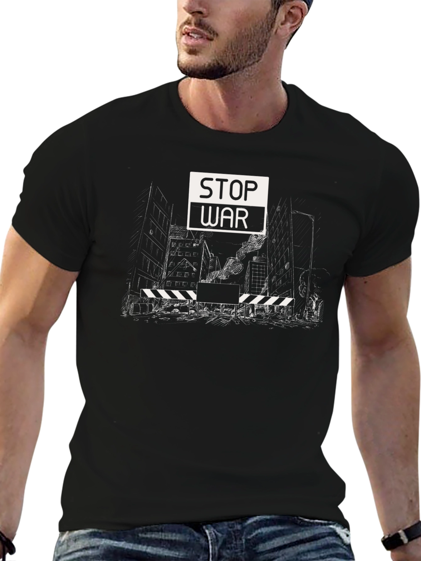 Stop War Graphic T-Shirt - Peace Activist Tee