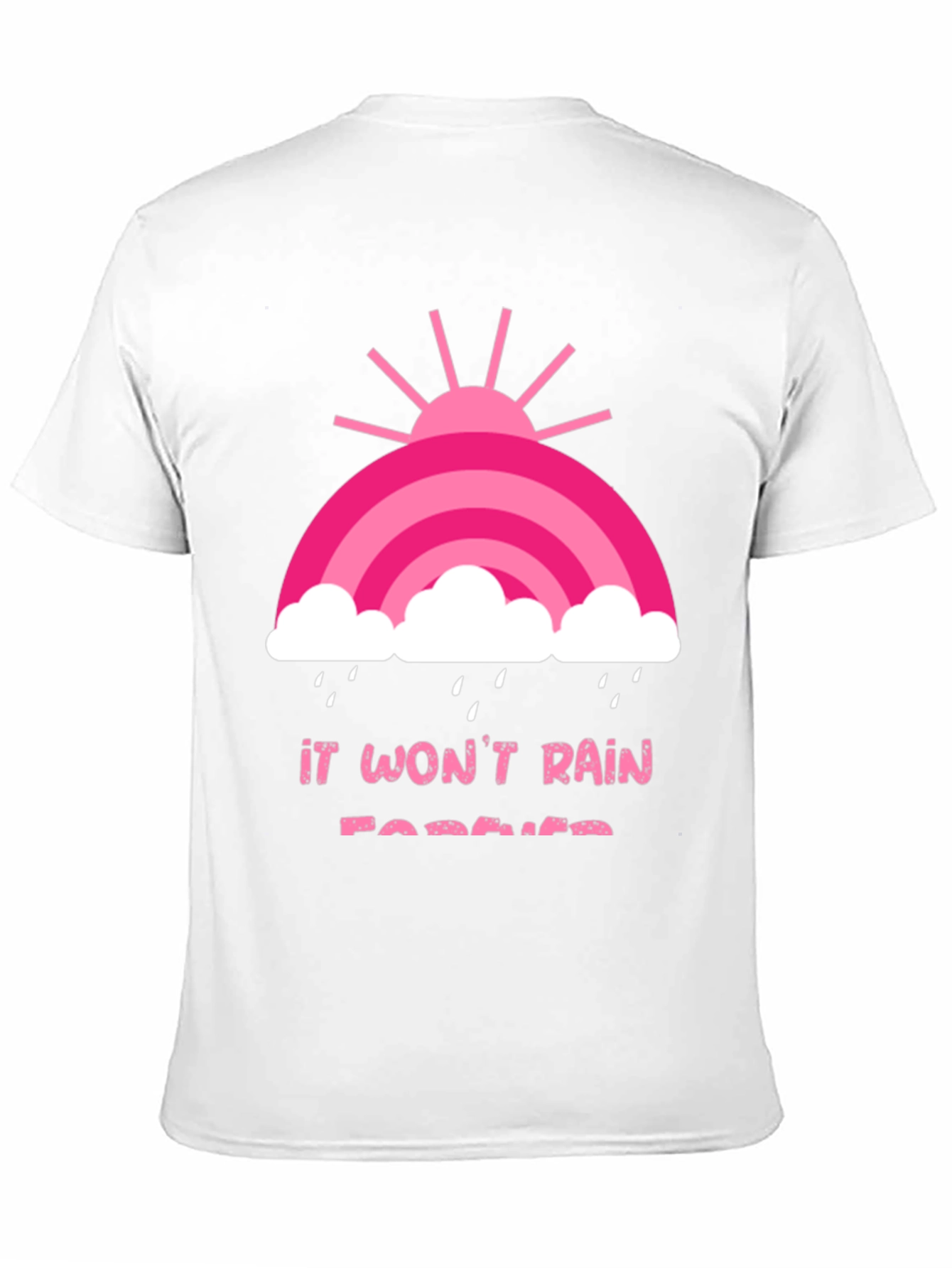 It Wont Rain Forever Black Graphic Tee