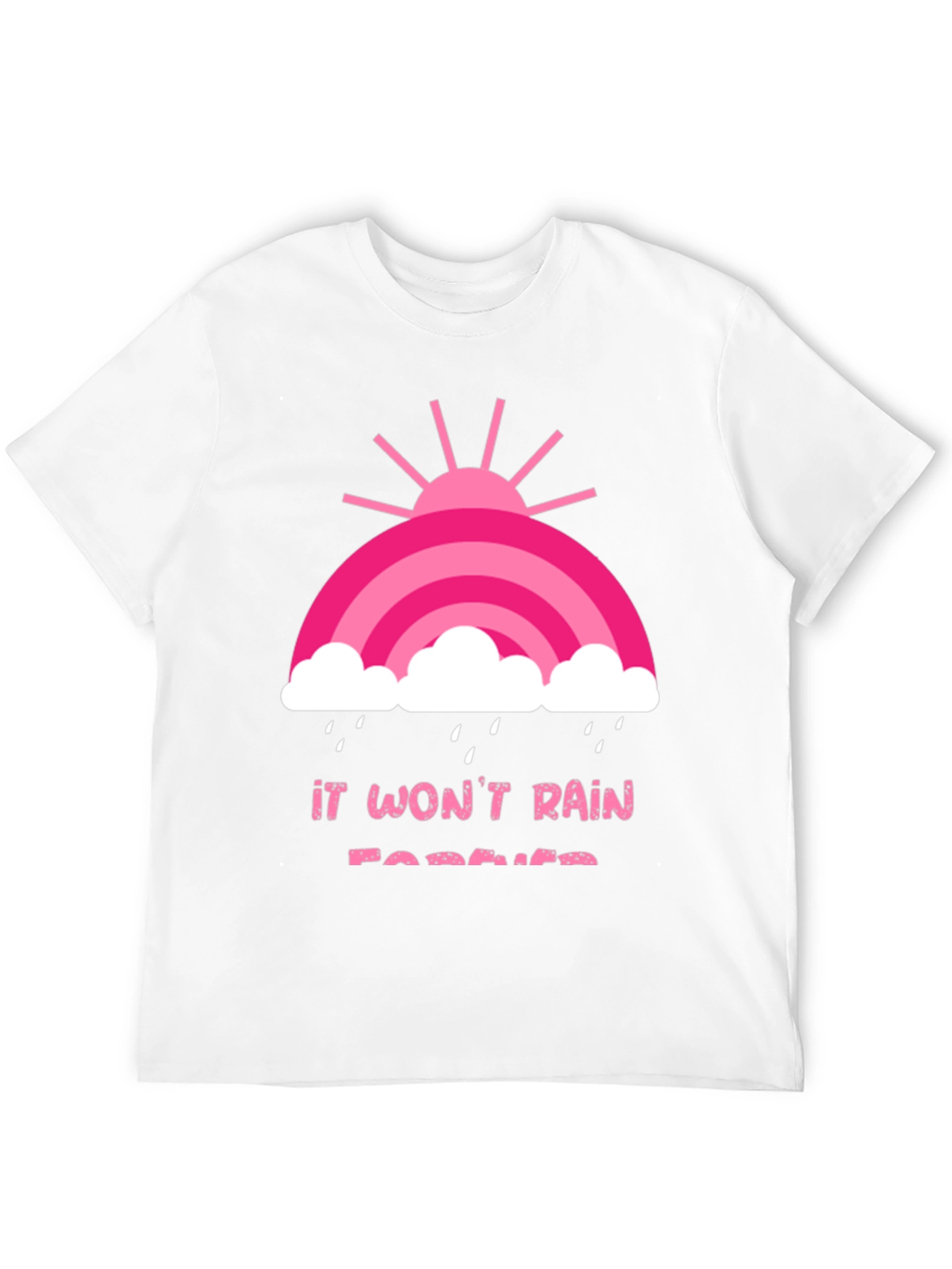 It Wont Rain Forever Black Graphic Tee