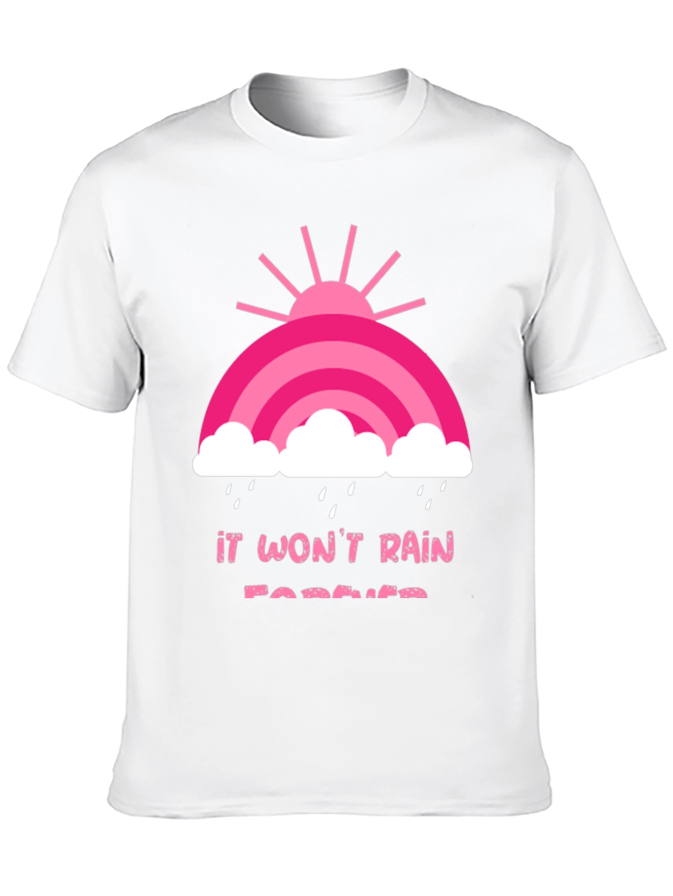 It Wont Rain Forever Black Graphic Tee