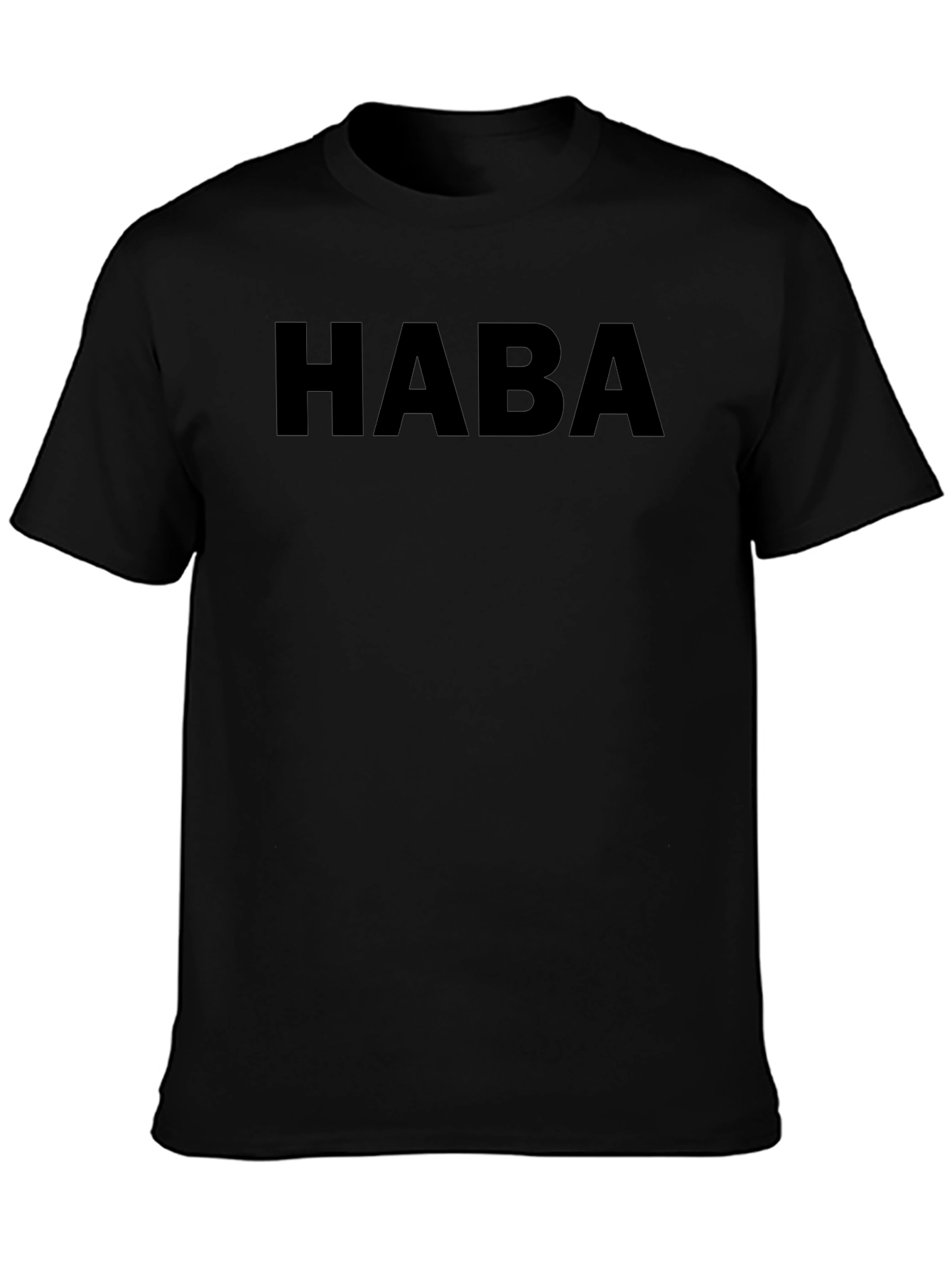 HABA Graphic Tee - Mens Black Casual T-Shirt