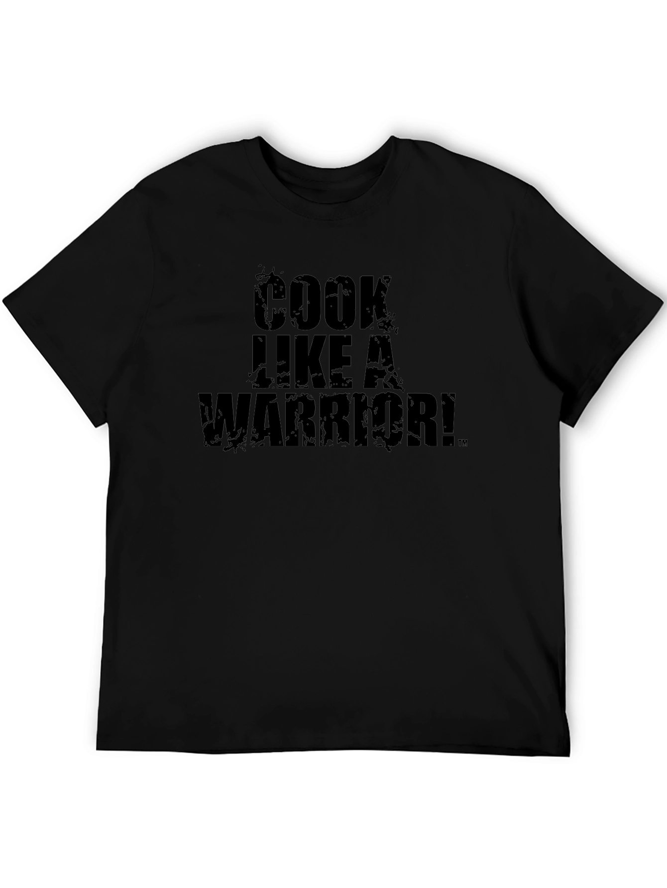 Cook Like A Warrior Black Graphic T-Shirt
