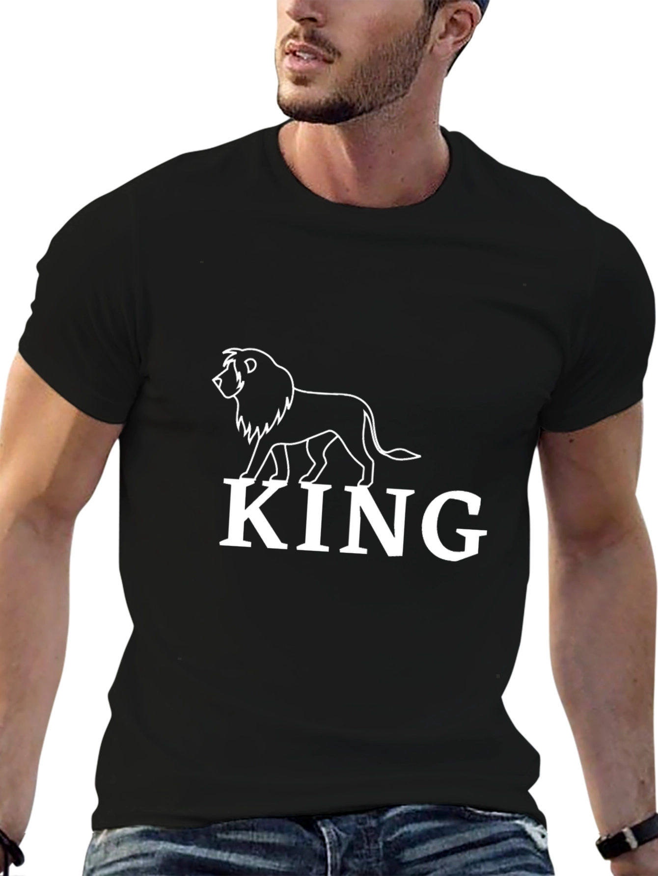 Lion King Graphic T-Shirt - Black