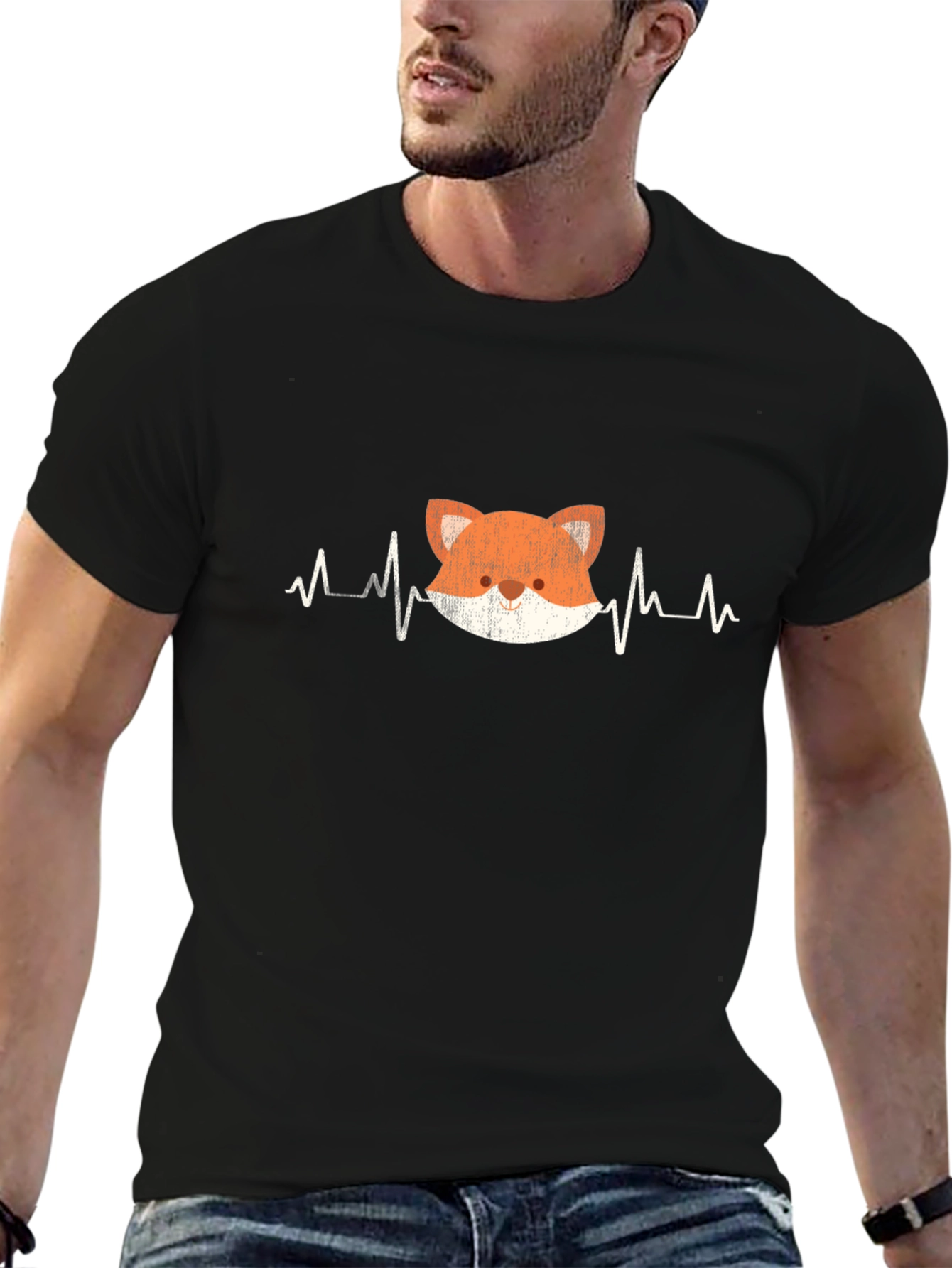Fox Heartbeat Graphic T-Shirt