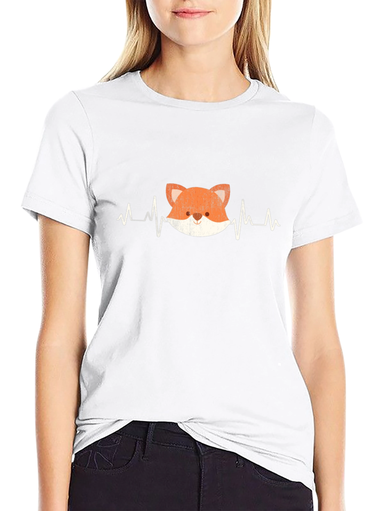 Fox Heartbeat Graphic T-Shirt