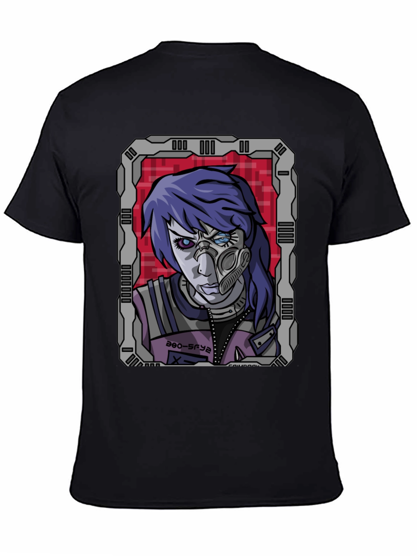 Cyberpunk Anime Graphic Tee - Futuristic Style