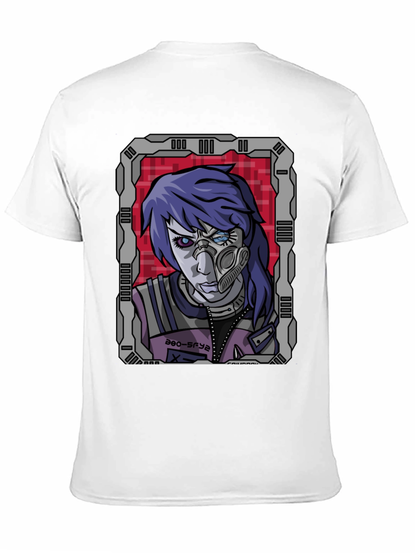 Cyberpunk Anime Graphic Tee - Futuristic Style