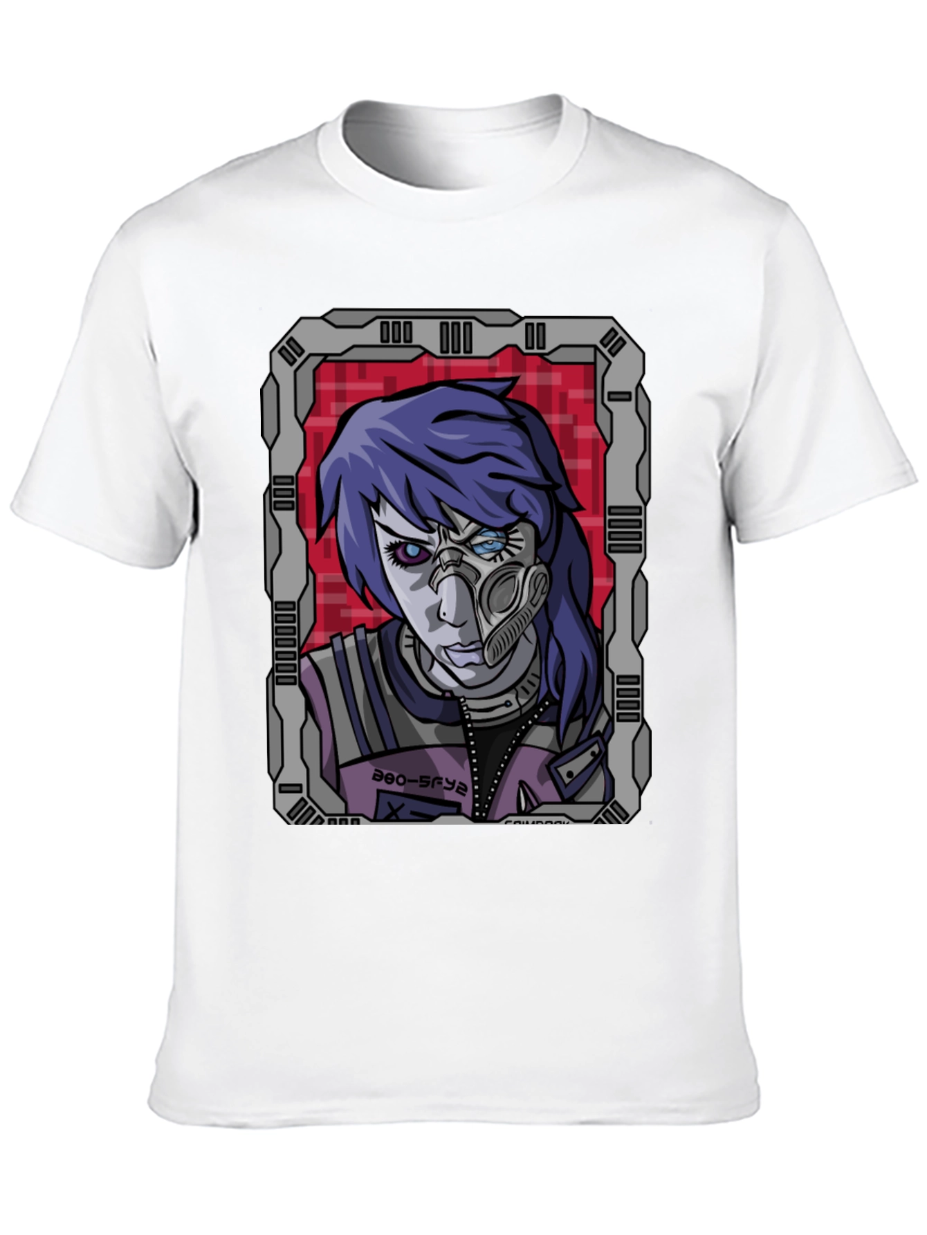 Cyberpunk Anime Graphic Tee - Futuristic Style