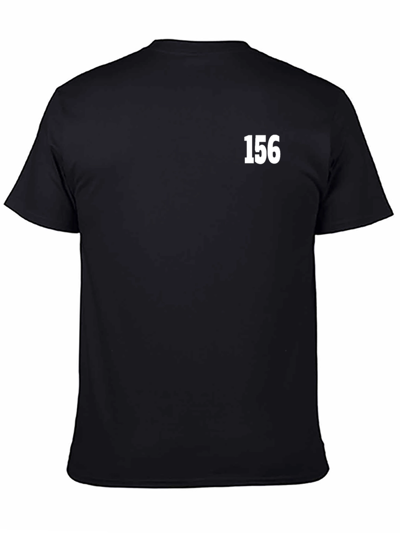 Black T-Shirt with 156 Text