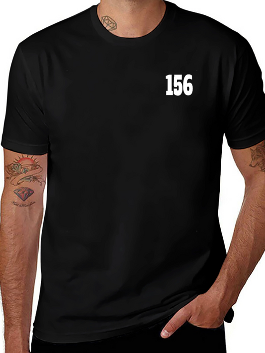 Black T-Shirt with 156 Text