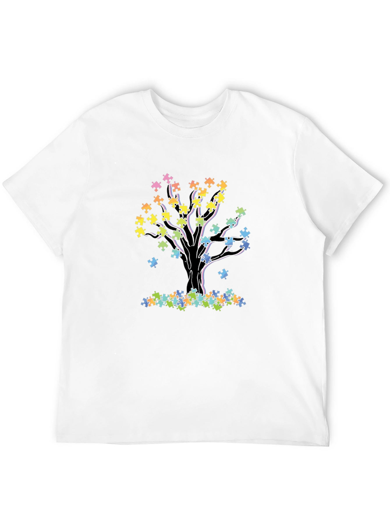 Autism Awareness Puzzle Tree T-Shirt