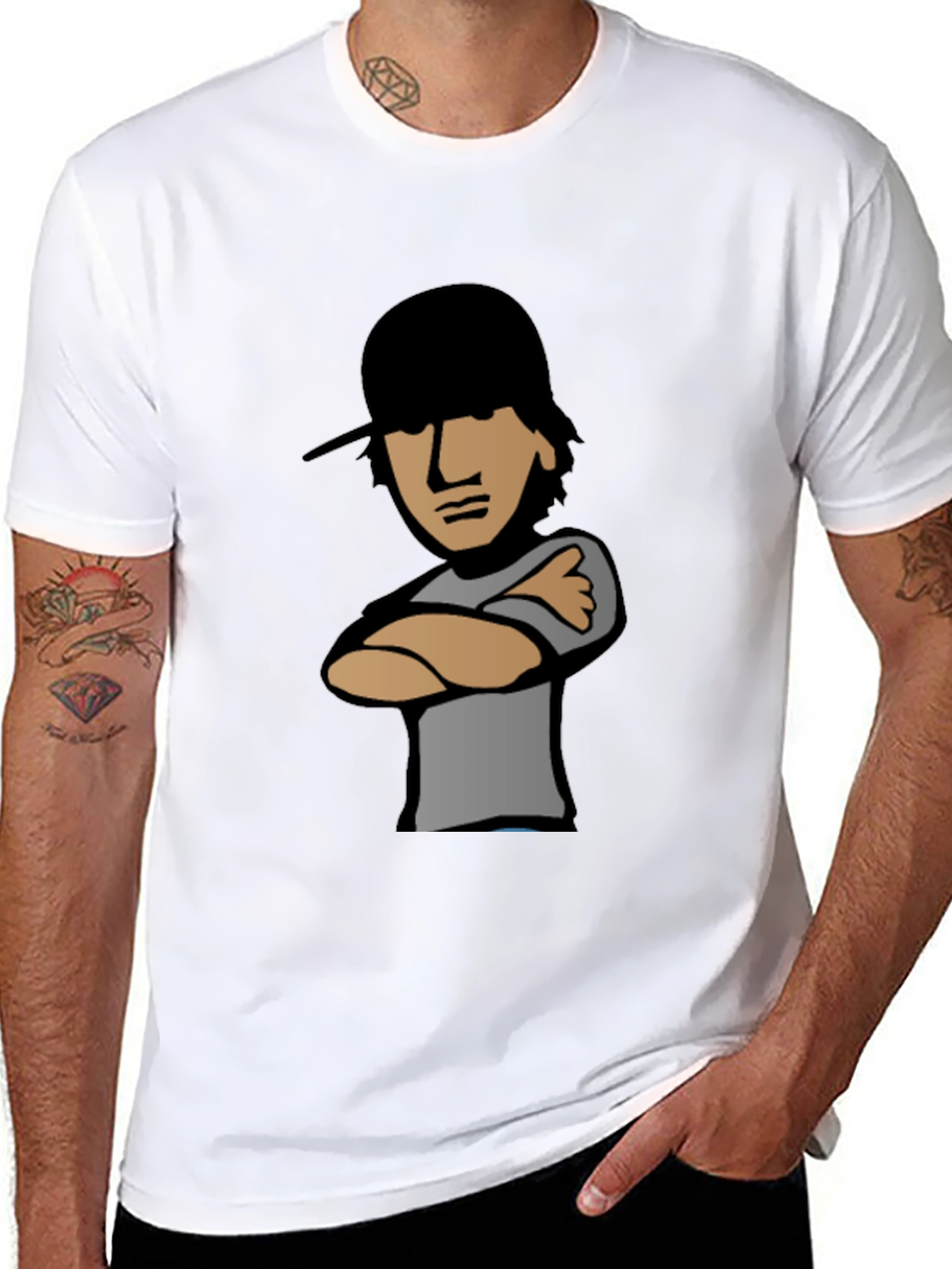 Cool Cartoon Character Graphic Tee